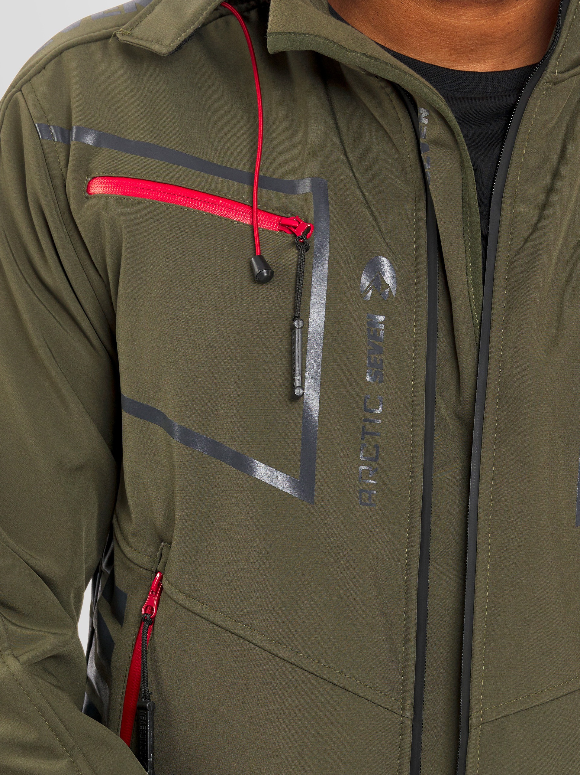 Arctic Seven ASPierr Softshell Jacket Olive XXL 3