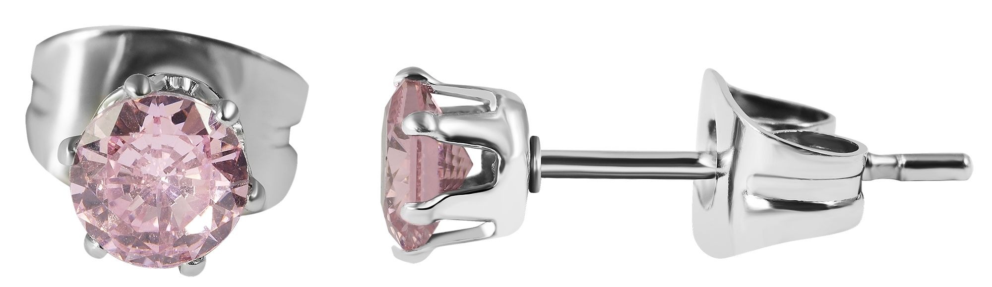 Adelia´s Paar Ohrhänger "Damen Ohrringe – Ohrstecker aus Edelstahl mit Zirk günstig online kaufen