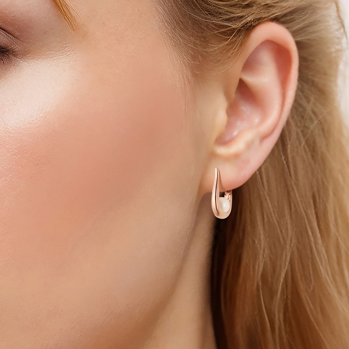 Yokoamii Paar Creolen »Set: Y506« Muschelkernperle