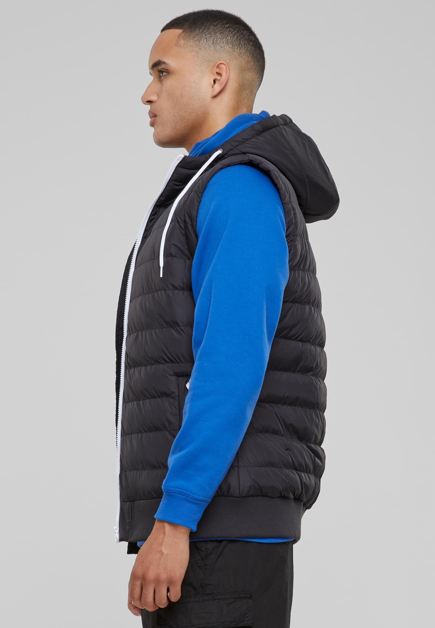 URBAN CLASSICS Jerseyweste »Urban Classics Herren Small Bubble Hooded Vest«, (1 tlg.)