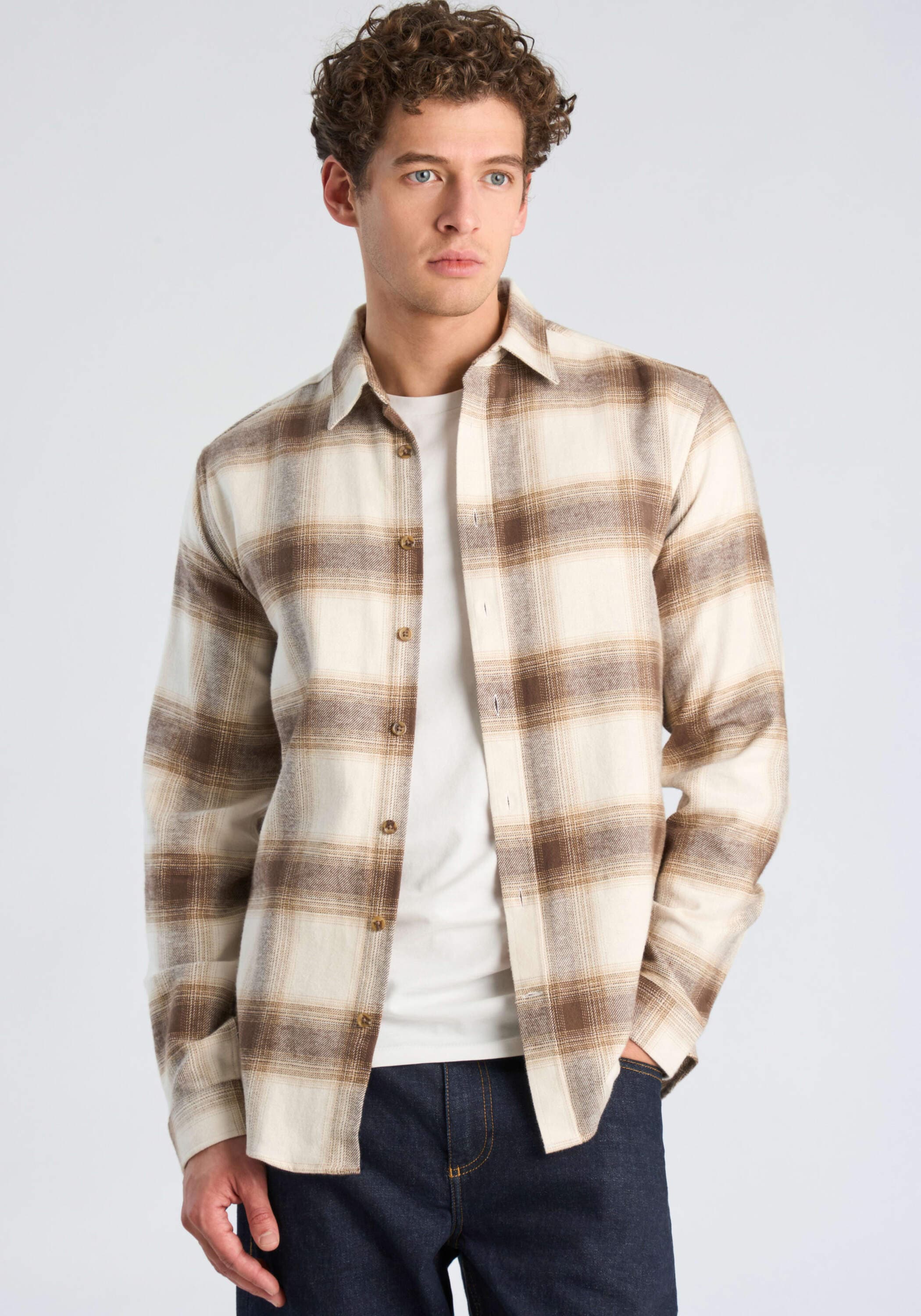 LINDBERGH "Freizeithemd (Langarm) Relaxed Fit"
