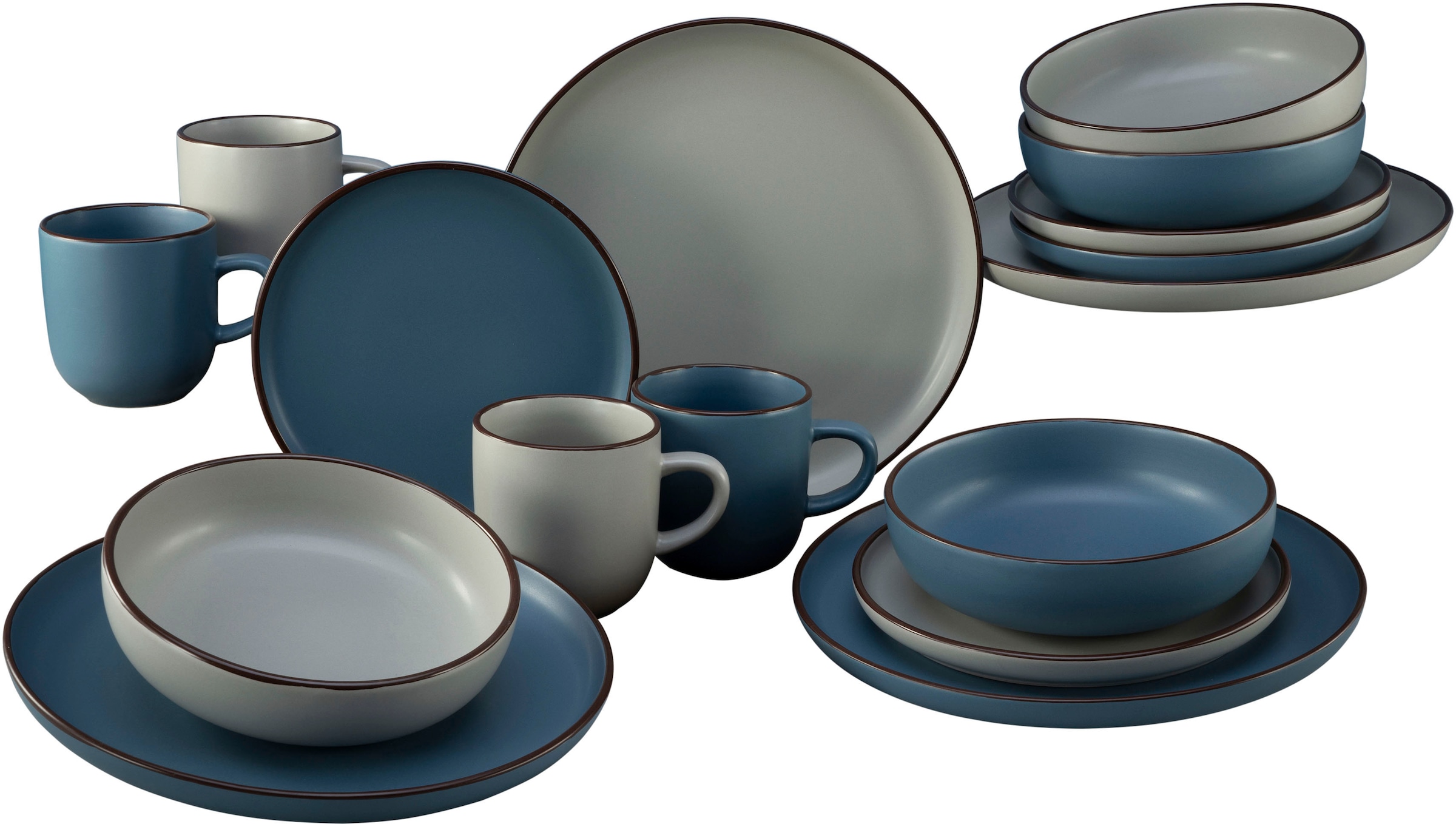 CreaTable Kombiservice "Geschirr-Set Modern Scandic" Service, skandinavisch günstig online kaufen