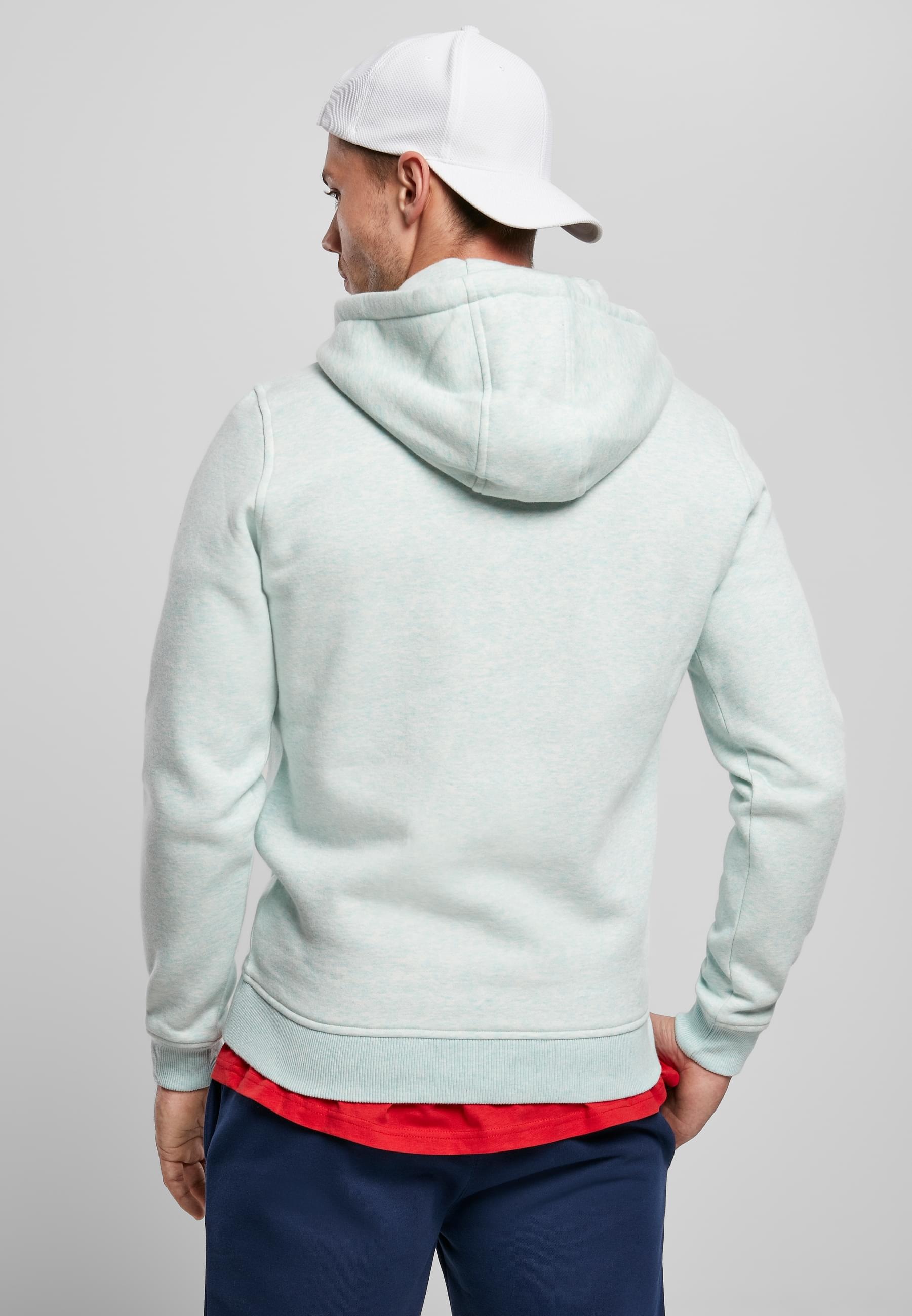 URBAN CLASSICS Sweatshirt »Urban Classics Herren Basic Melange Hoody«, (1 tlg.)