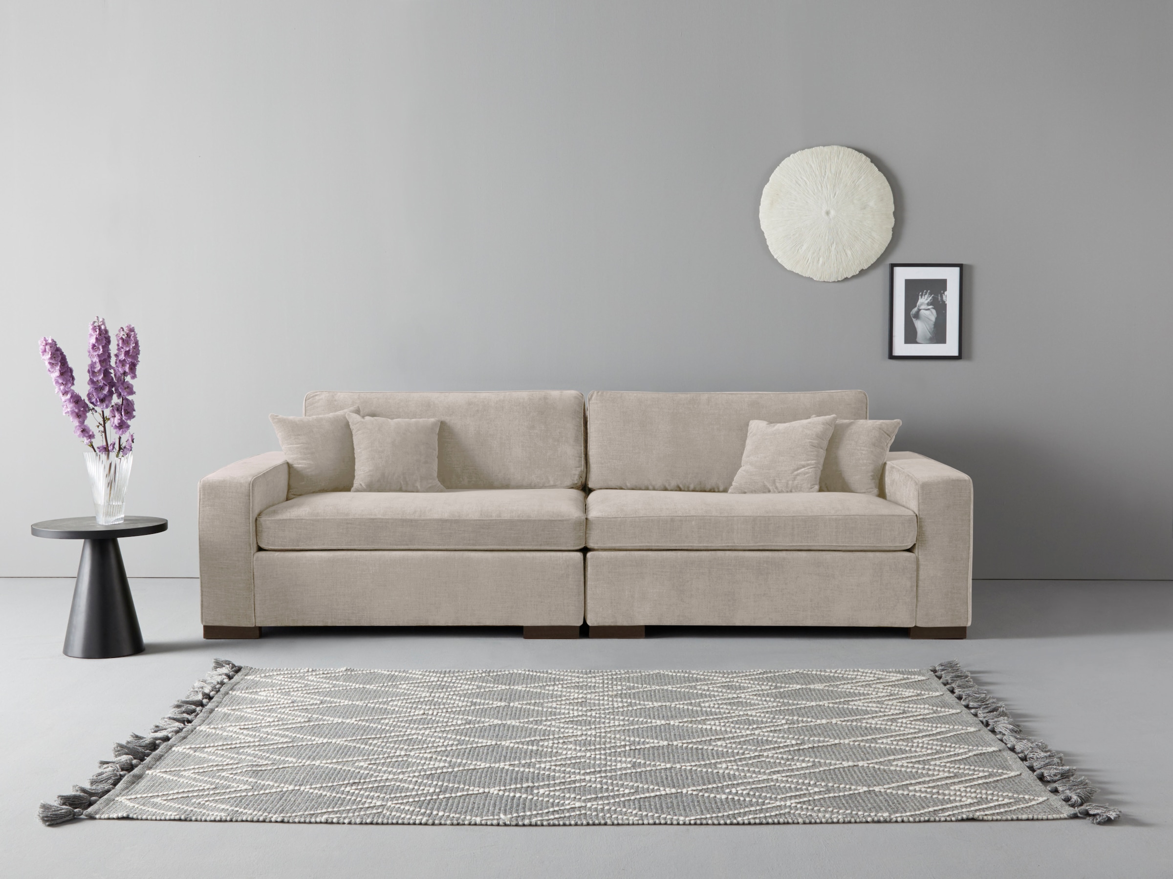 Home affaire 2-Sitzer "Skara XXL", Lounge-Sofa XXL mit Federkern-Polsterung günstig online kaufen