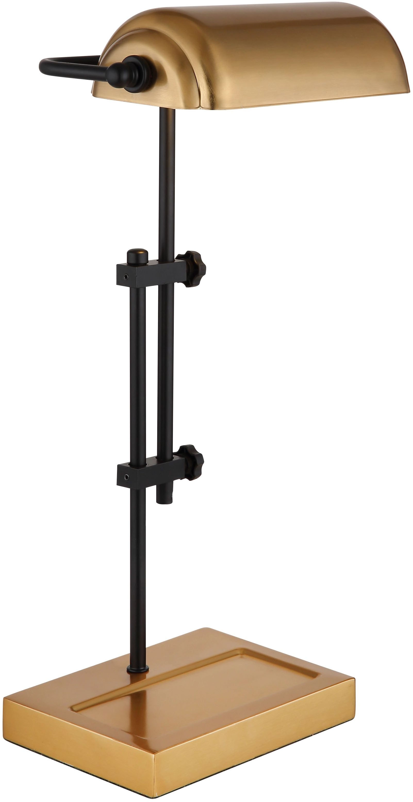 GLOBO LIGHTING Schreibtischlampe »MARID« E27 1 Stk. Klassische Schreibtischleuchte, Antik-look Tischleuchte, Bankerlamp