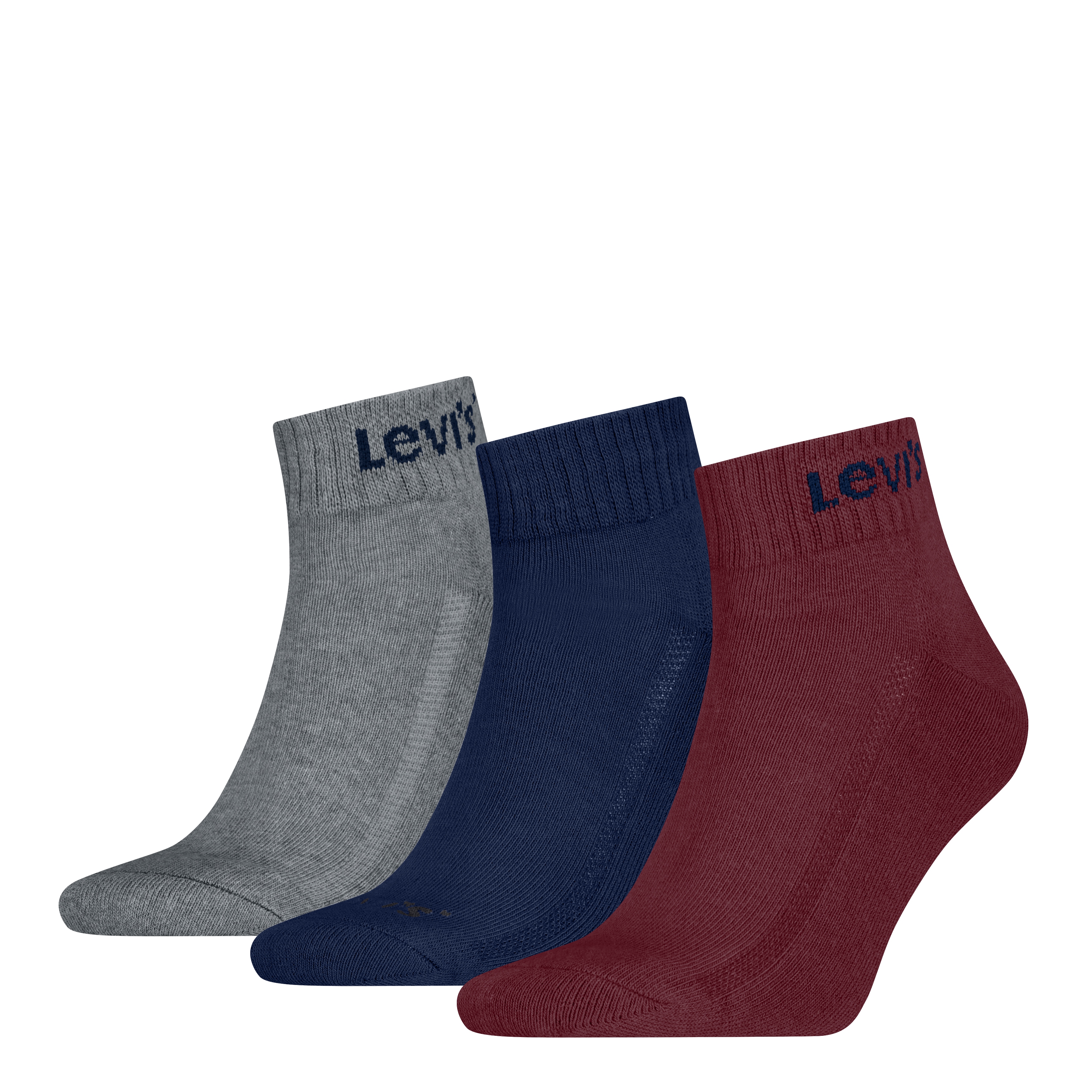 Levis Socken "LEVIS UNI MID CUT ORANGE TAB 3P" 3 Paar