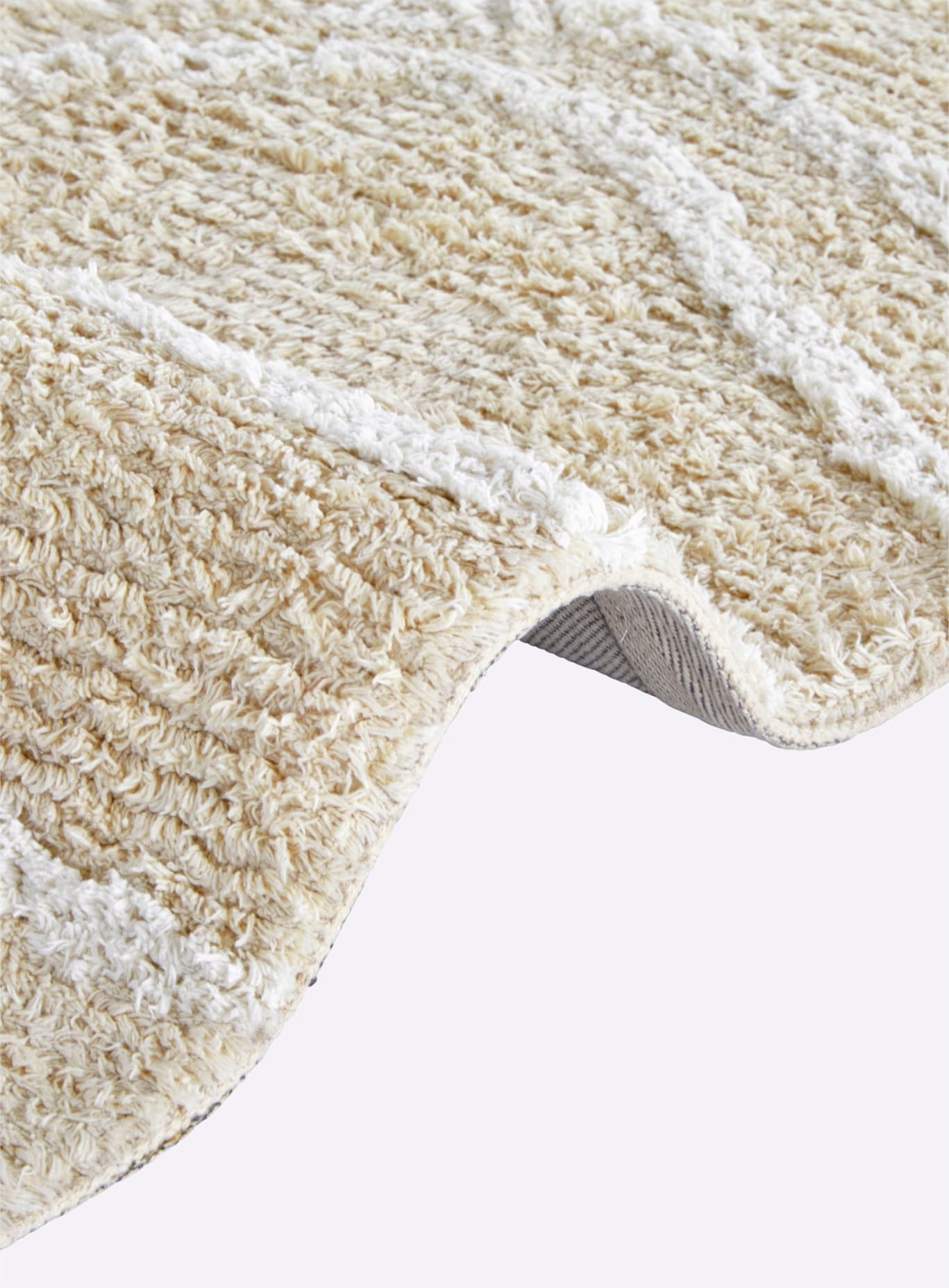 Teppich HEINE HOME Gr. 2, natur, B:65cm H:15mm L:140cm, Baumwolle, Lyocell, Viskose, Teppiche, Teppich 2
