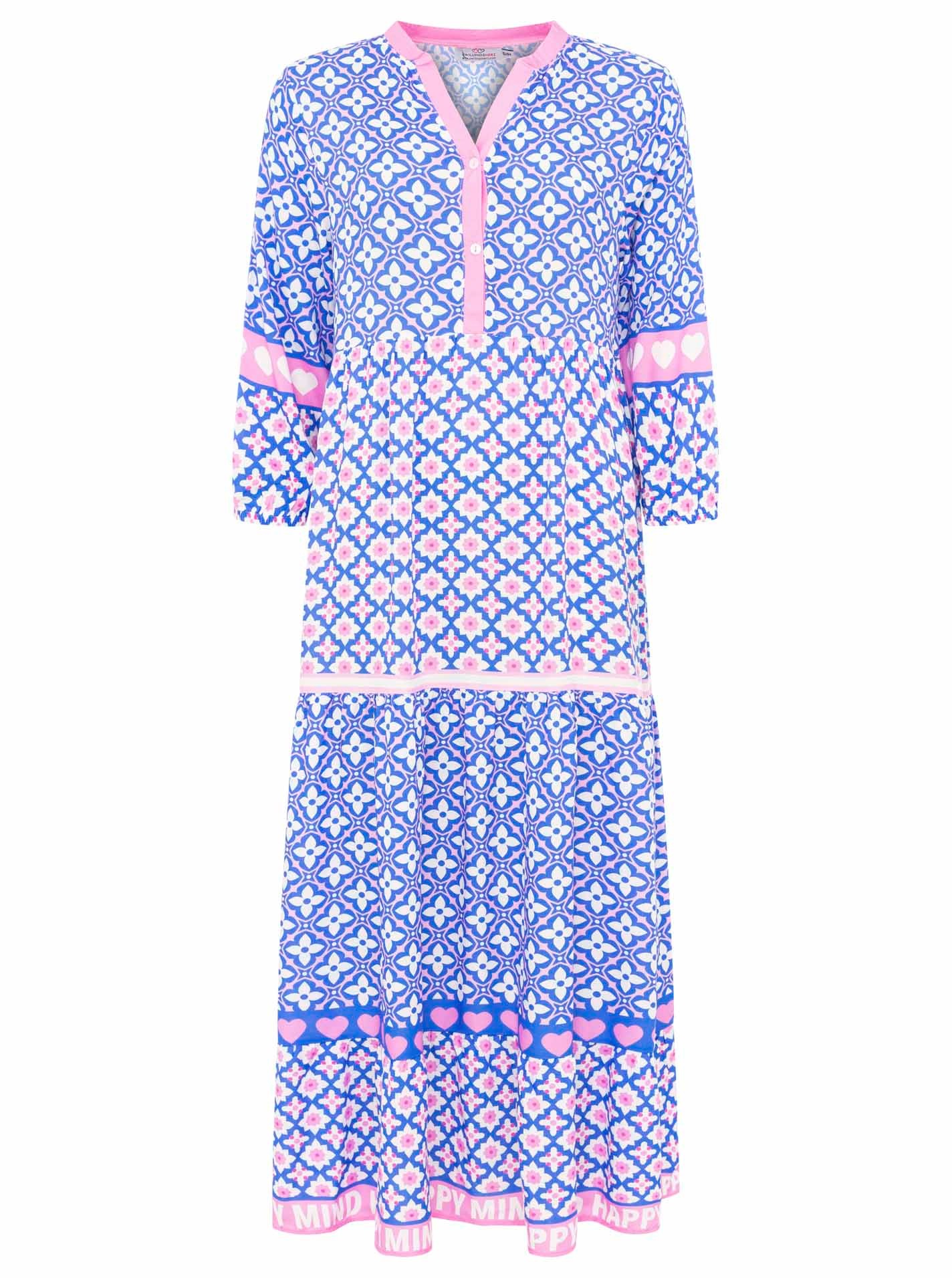 Zwillingsherz Maxikleid ""Dreams"" Ohne Taschen mit Mustermix, Knopfleiste günstig online kaufen