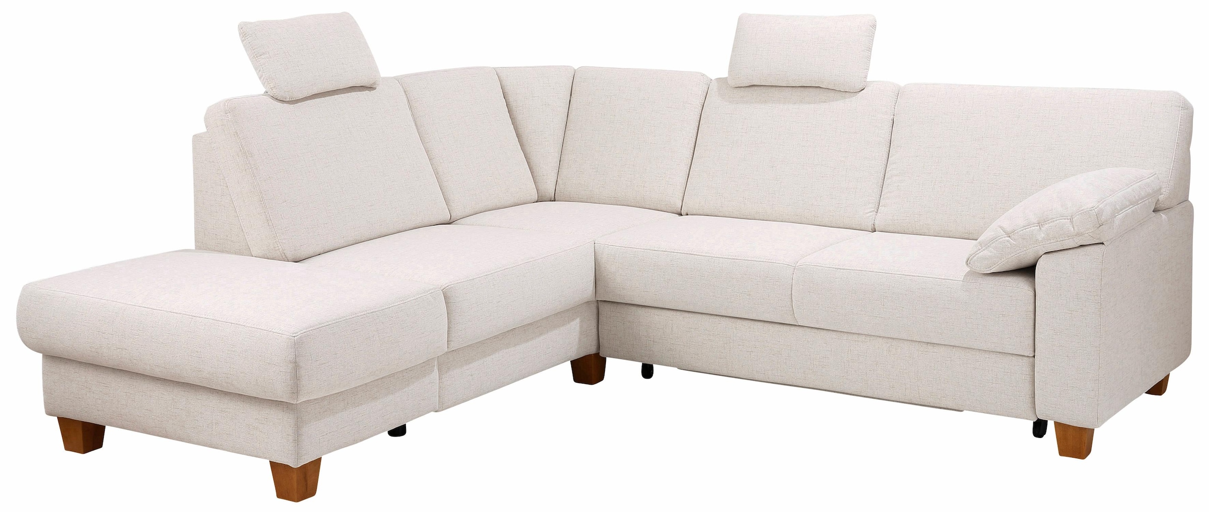 Home affaire Ecksofa »Belfort L-Form«, mit Federkern, wahlweise mit Bettfunktion und Stauraum