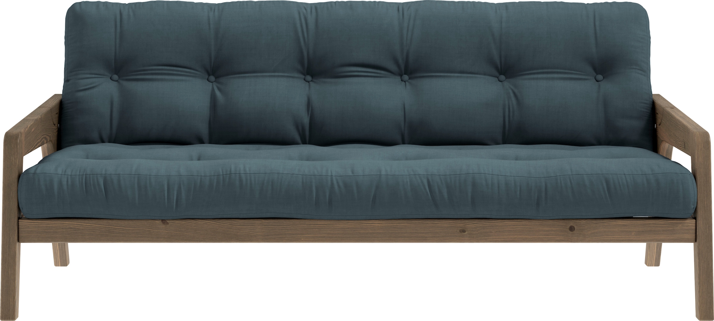 Karup Design Schlafsofa "Grab, inkl. Futonmatratze - aus massivem Kieferholz, 130x190 cm" Mit Holzstruktur, inkl. Futonmatratze, Liegefläche 130x190 cm