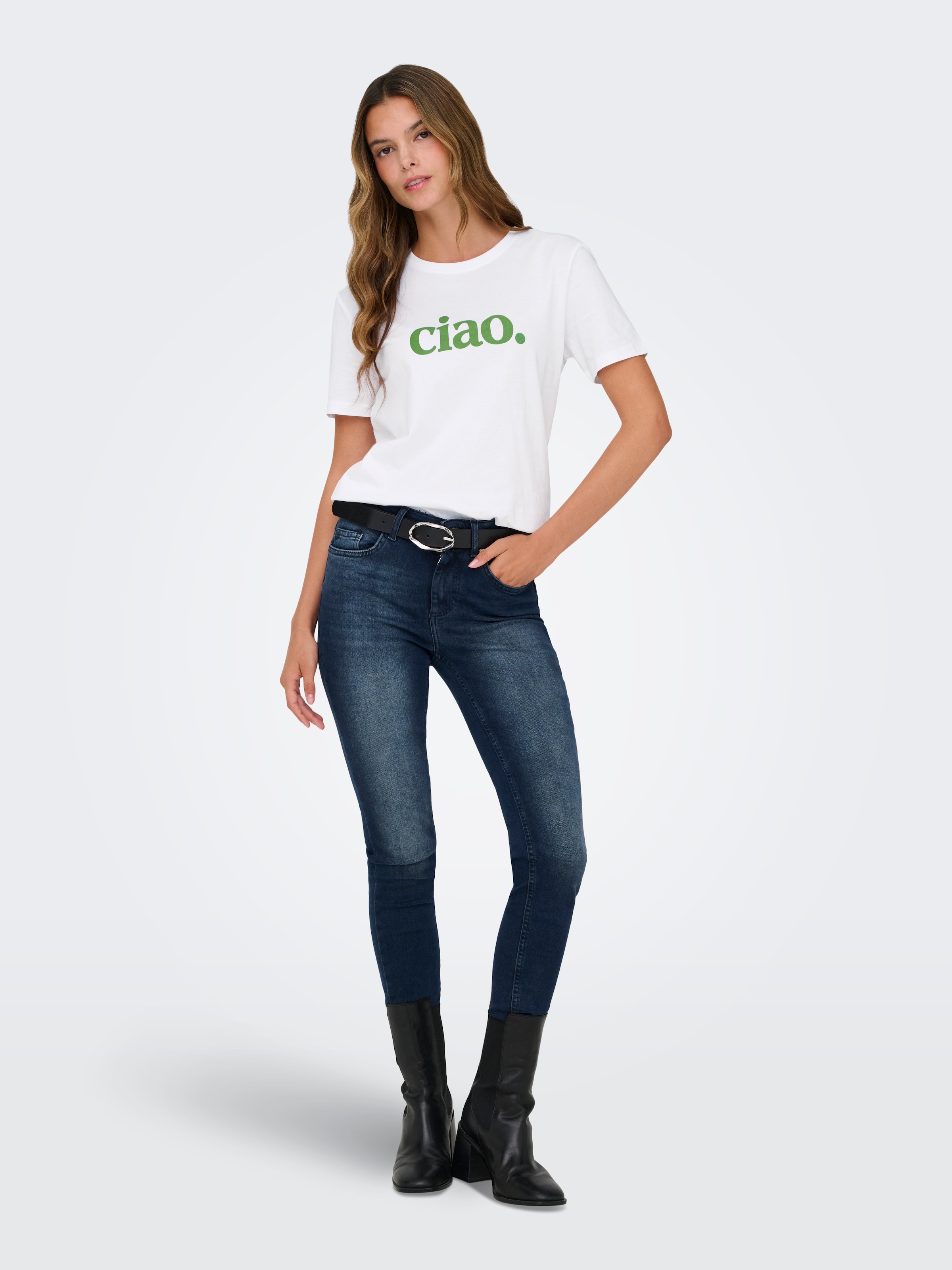 ONLY Kurzarmshirt »ONLMIA S/S PRINTED CS JRS«