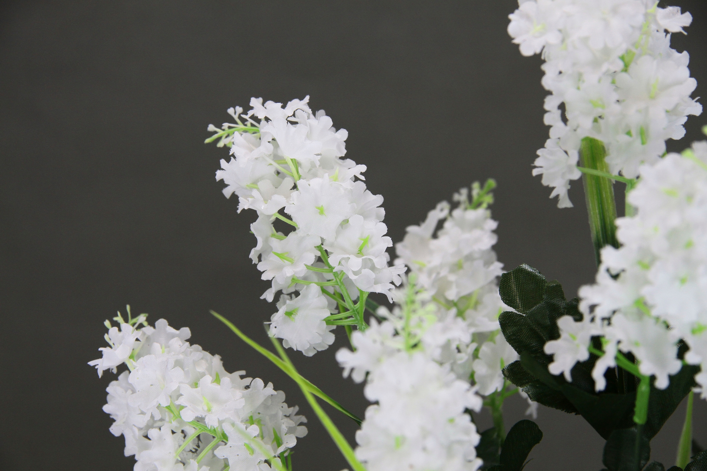 I.GE.A. Kunstblume »Fliederbusch«, 3er Set Hochzeitsdeko Dekoblume Frühling Glyzinien Wisteria Blauregen