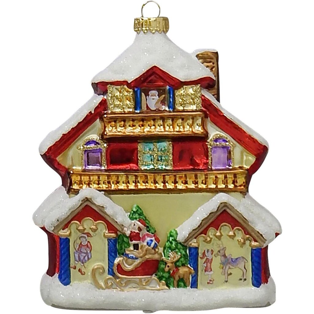 Krebs Glas Lauscha Christbaumschmuck »Santa´s Haus, Weihnachtsdeko, Christbaumschmuck«, (1 tlg.)