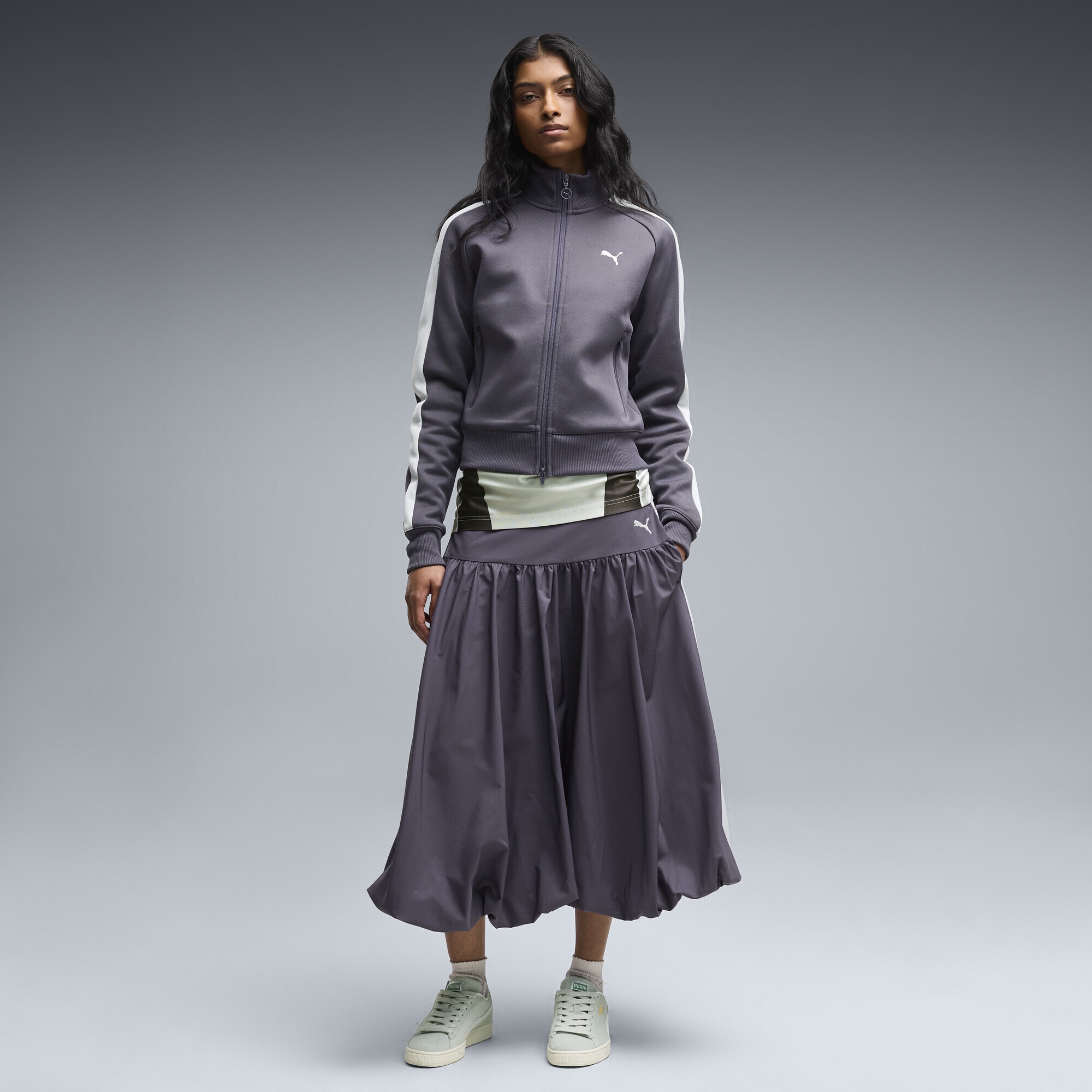 PUMA Jerseyrock »T7 Balloon Midiskirt Damen«