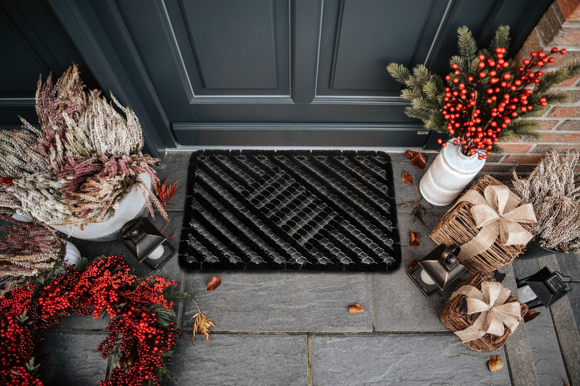 HANSE Home Fußmatte "Grid Brushes Mat, Türmatte" rechteckig 33 mm Höhe Gitt günstig online kaufen