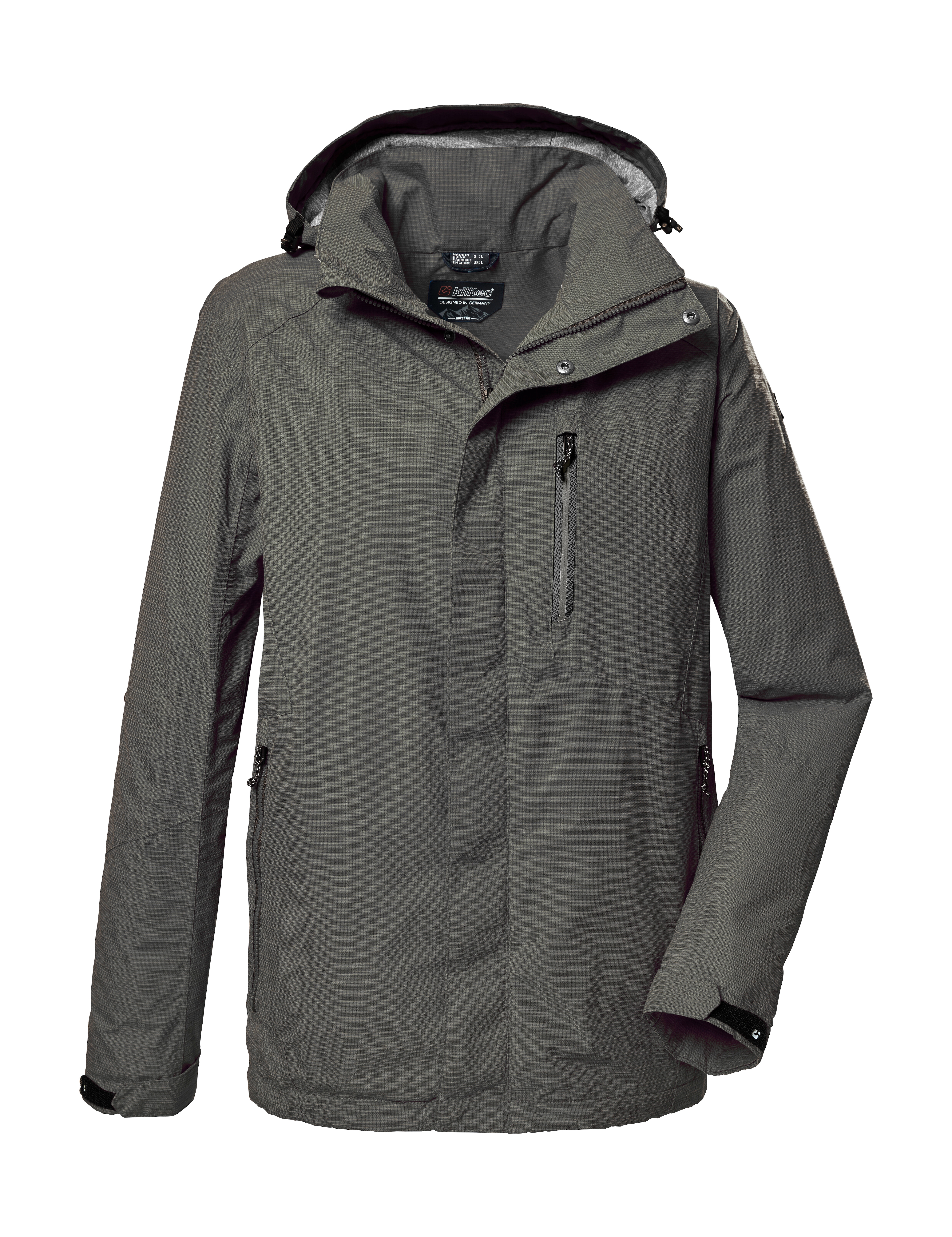 Killtec Outdoorjacke "KOS 256 MN JCKT CARLEB" Wind- und wasserdichte Herrenjacke mit abnehmbarer Kapuze