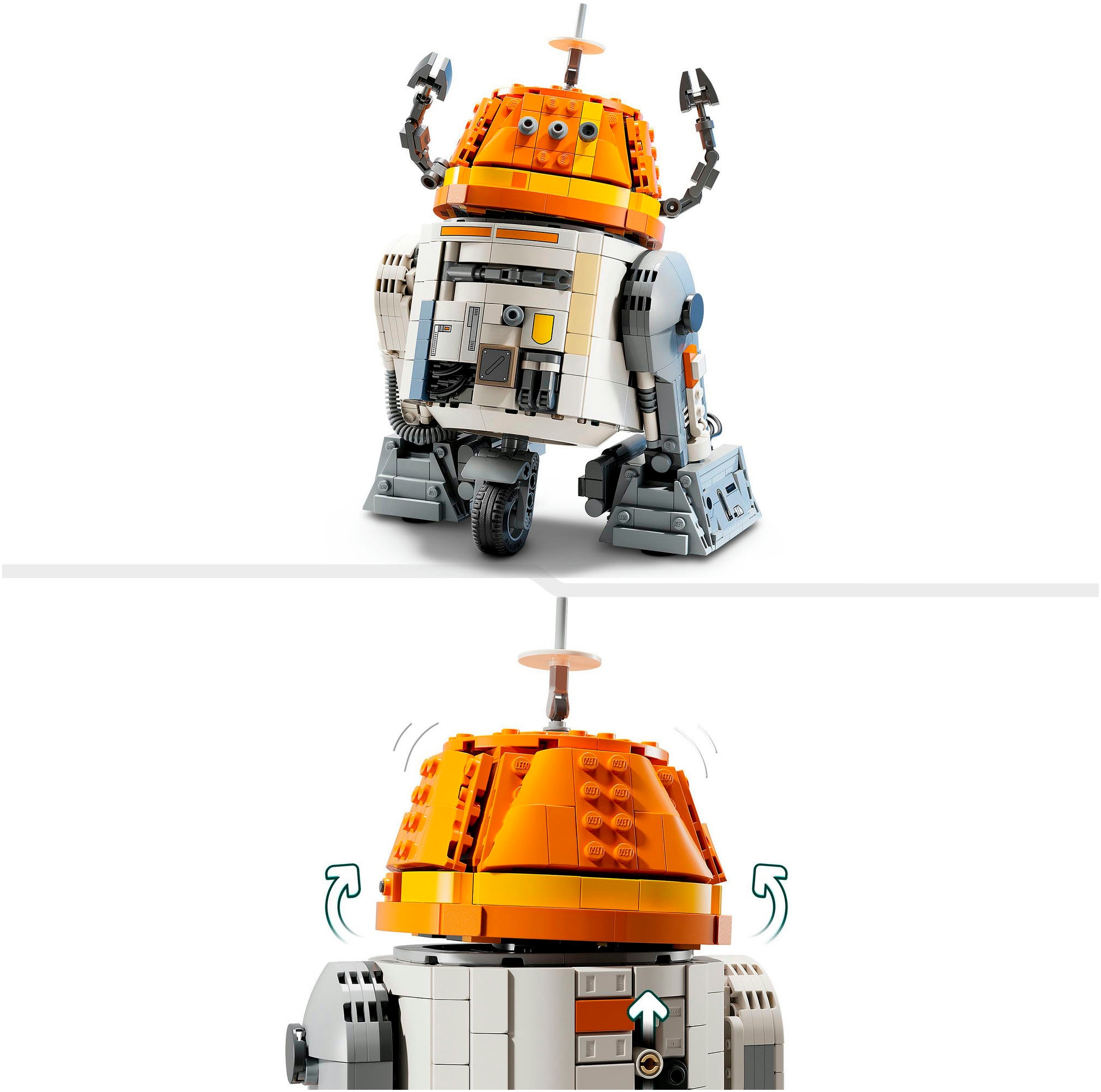 LEGO® Konstruktionsspielsteine »Astromech-Droide Chopper (C1-10P) (75416), LEGO Star Wars ™«, (1039 St.), Made in Europe