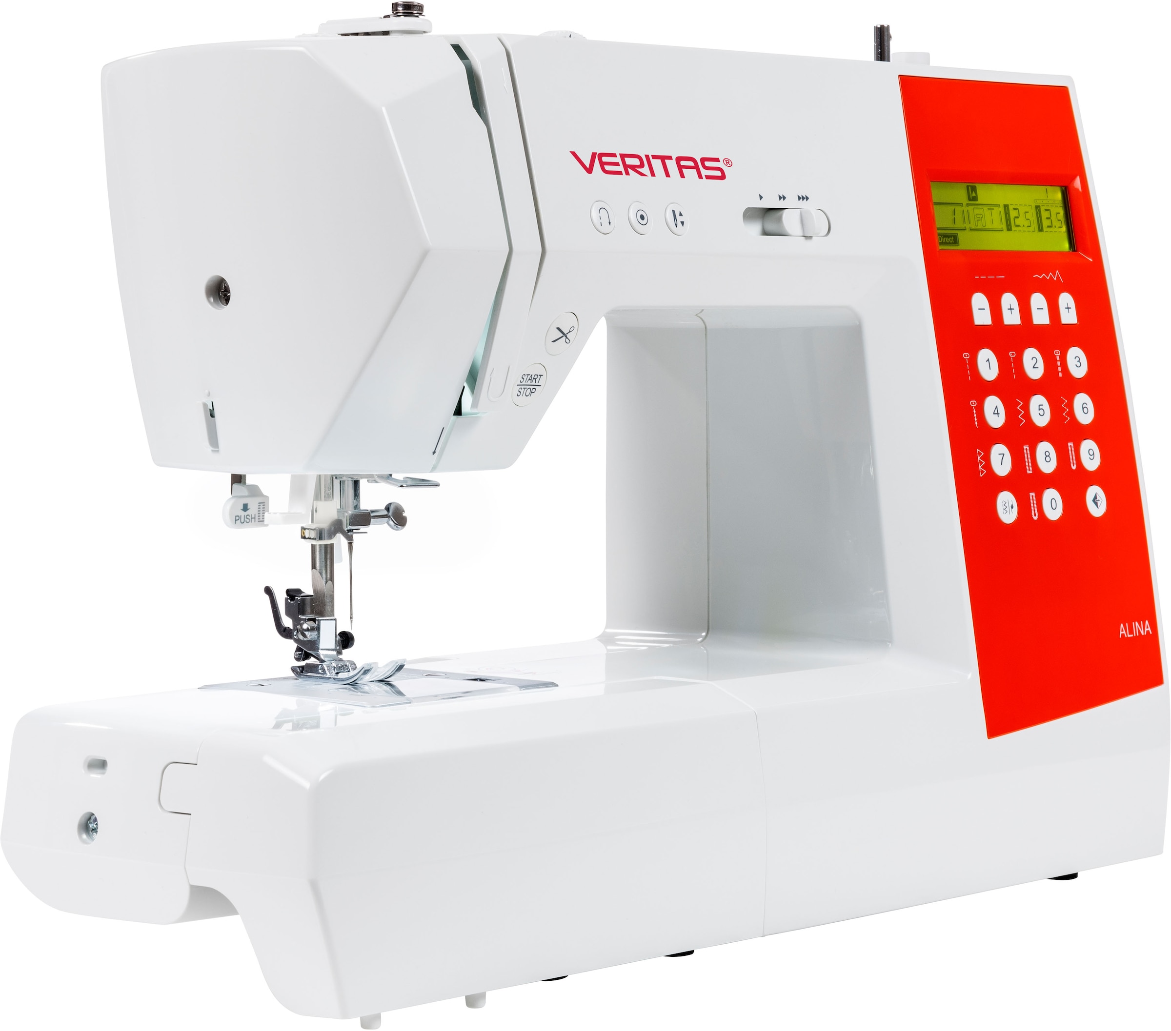 Veritas Computer-Nähmaschine »Alina«, 90 Programme, automatische Vernähfunktion, Overlock-Fuß inkl.