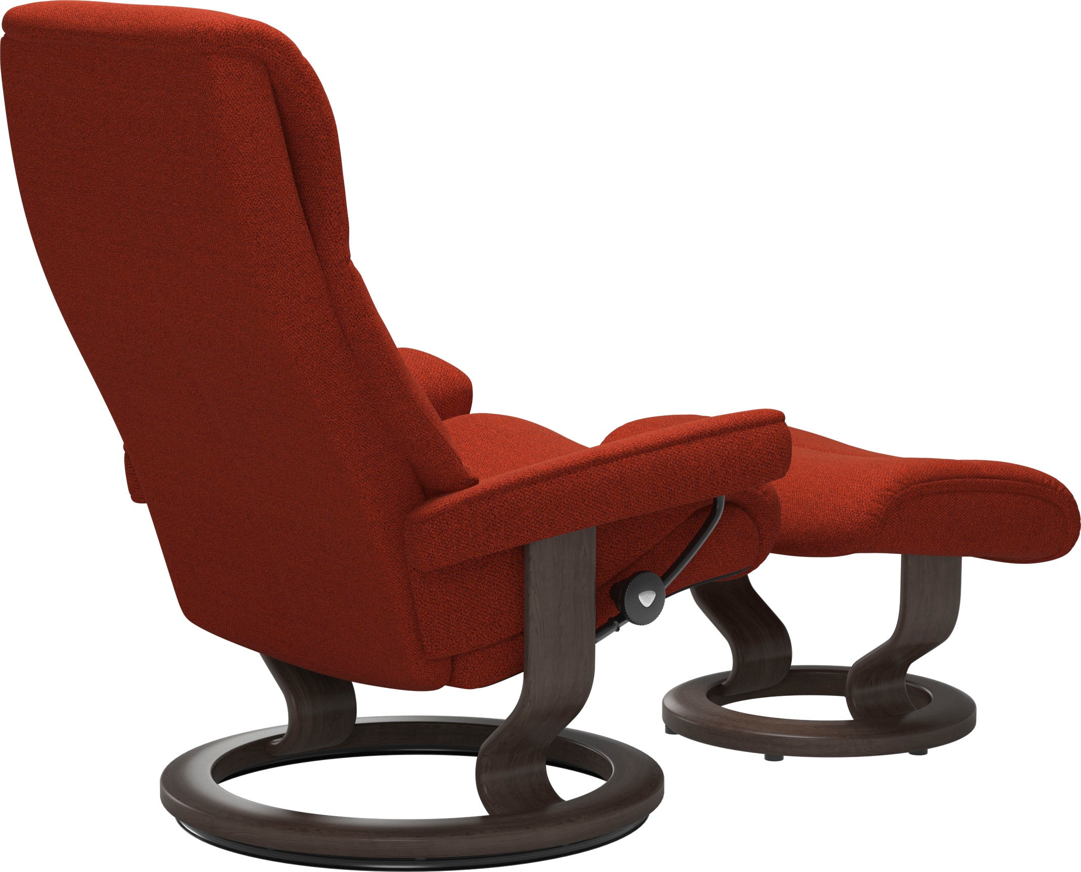 Stressless® Relaxsessel »View«, (Set, Relaxsessel mit Hocker), mit Classic Base, Größe M,Gestell Wenge