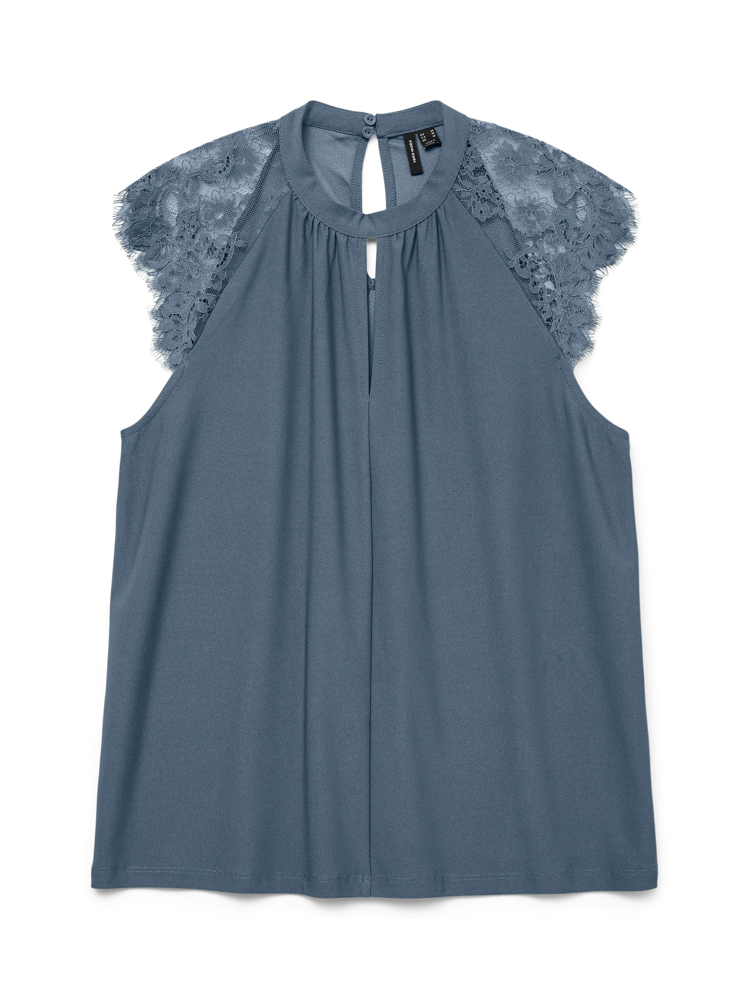 Vero Moda Spitzentop "VMMILLA SL LACE TEE" günstig online kaufen