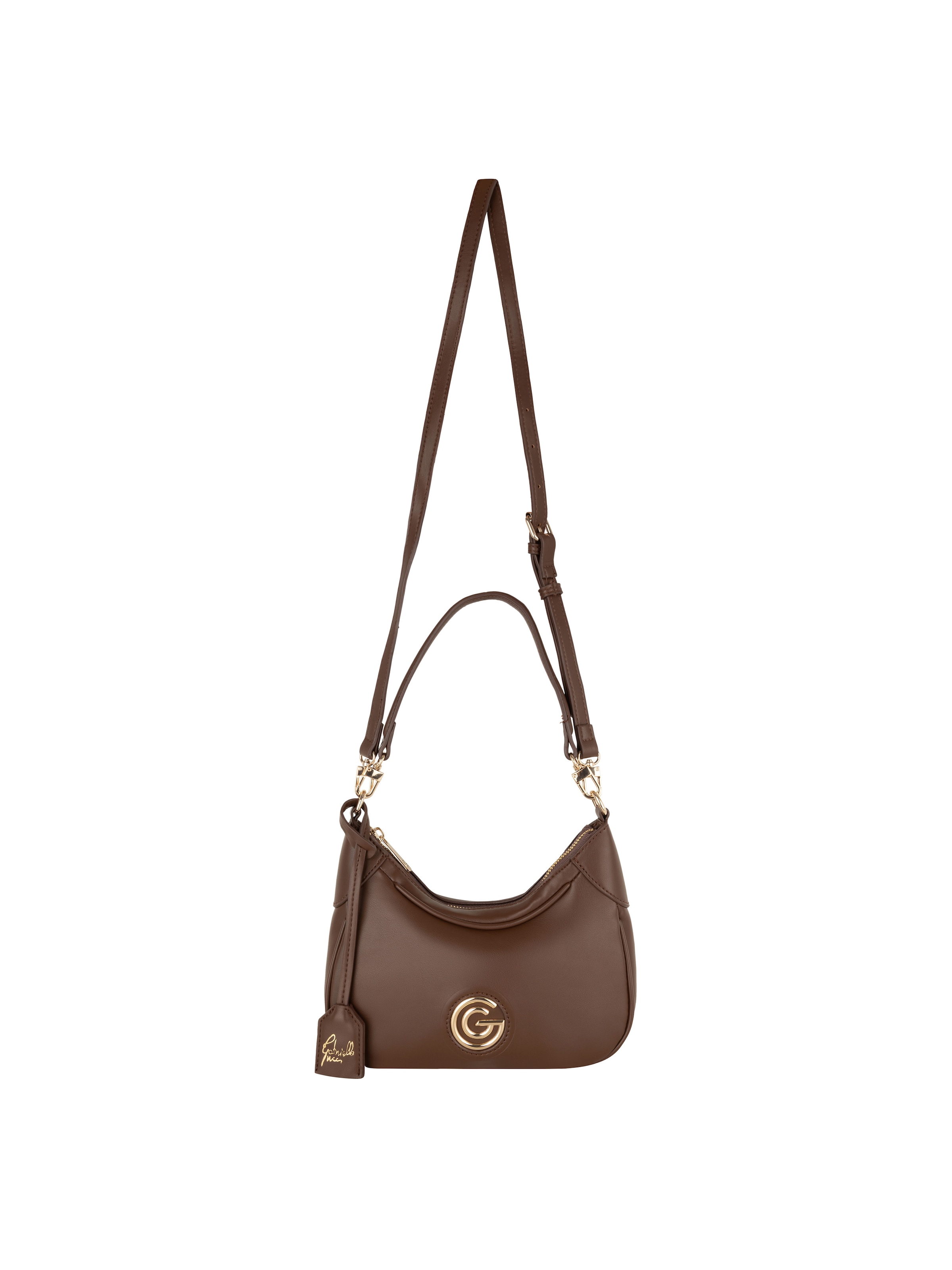 GABRIELLA G By Gabriella Gucci Hobo »CARLA« Damen Schultertasche, Umhängetasche mit G-Logo-Schmuckelement
