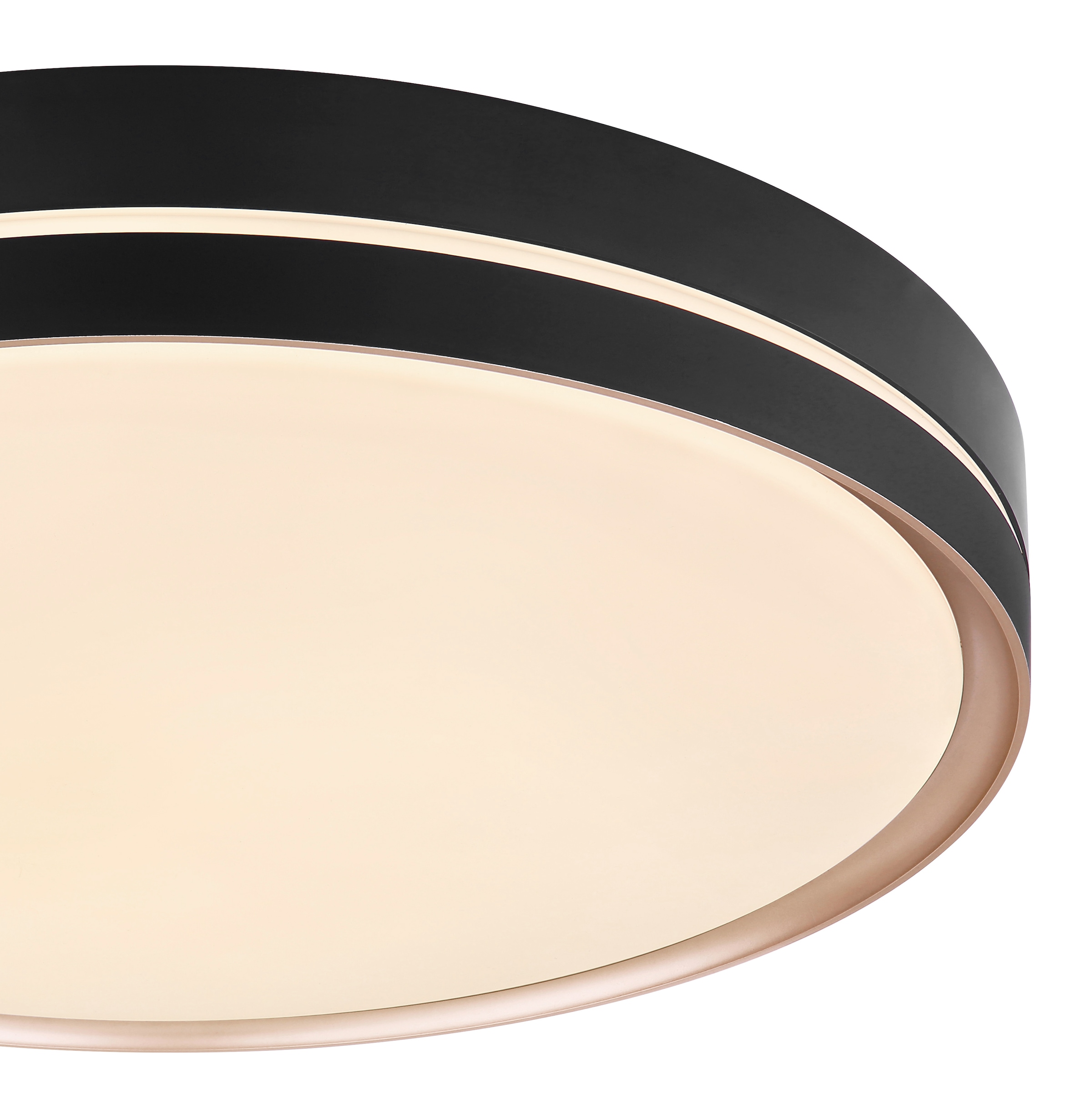 GLOBO LIGHTING Deckenleuchte »MANNI« LED-Modul 1 Stk. Deckenleuchte schwarz/bronze, LED dimmbar, Fernbedienung