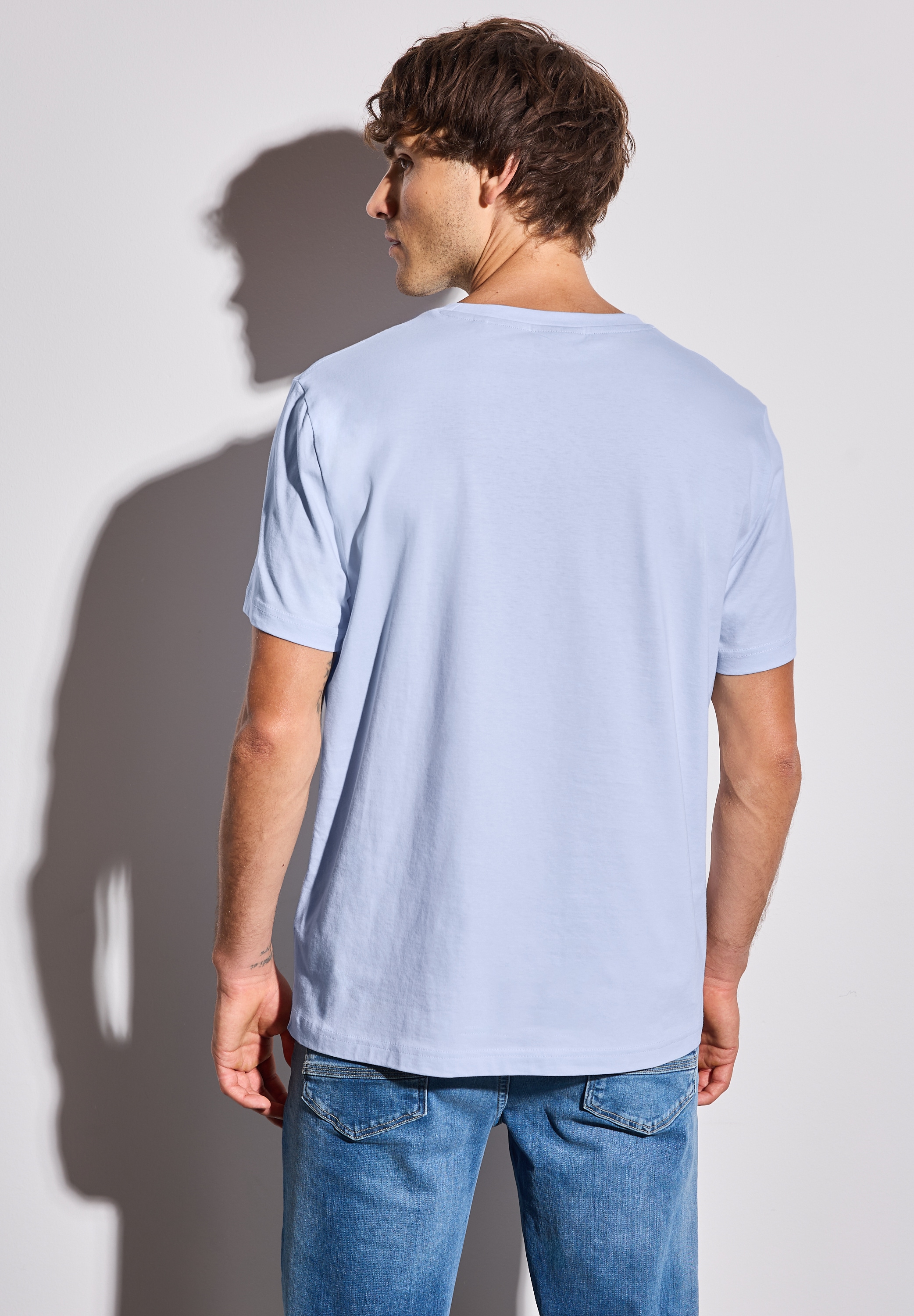 STREET ONE MEN T-Shirt, mit Rundhalsausschnitt