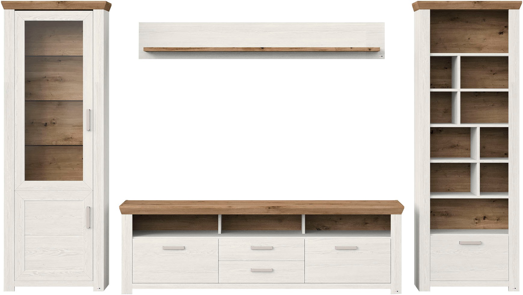 set one by Musterring Wohnwand "York" 4 Stk. tlg. günstig online kaufen