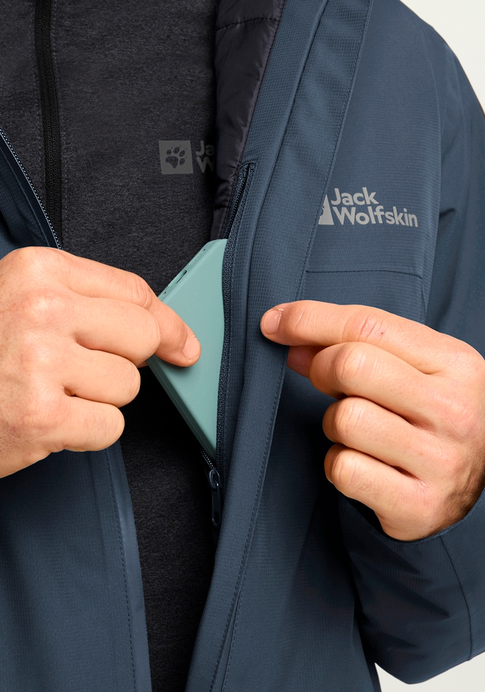 Jack Wolfskin Outdoorjacke »WISPER INS JKT M«, mit Kapuze