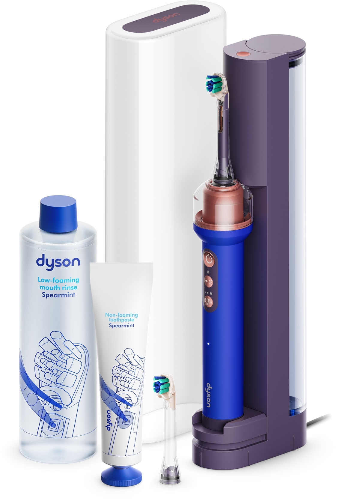 DYSON Elektrische Zahnbürste »Dyson CameraJet™« 2 Stk. Aufsteckbürsten Integrierte Kamera mit Gap Optical Targeting