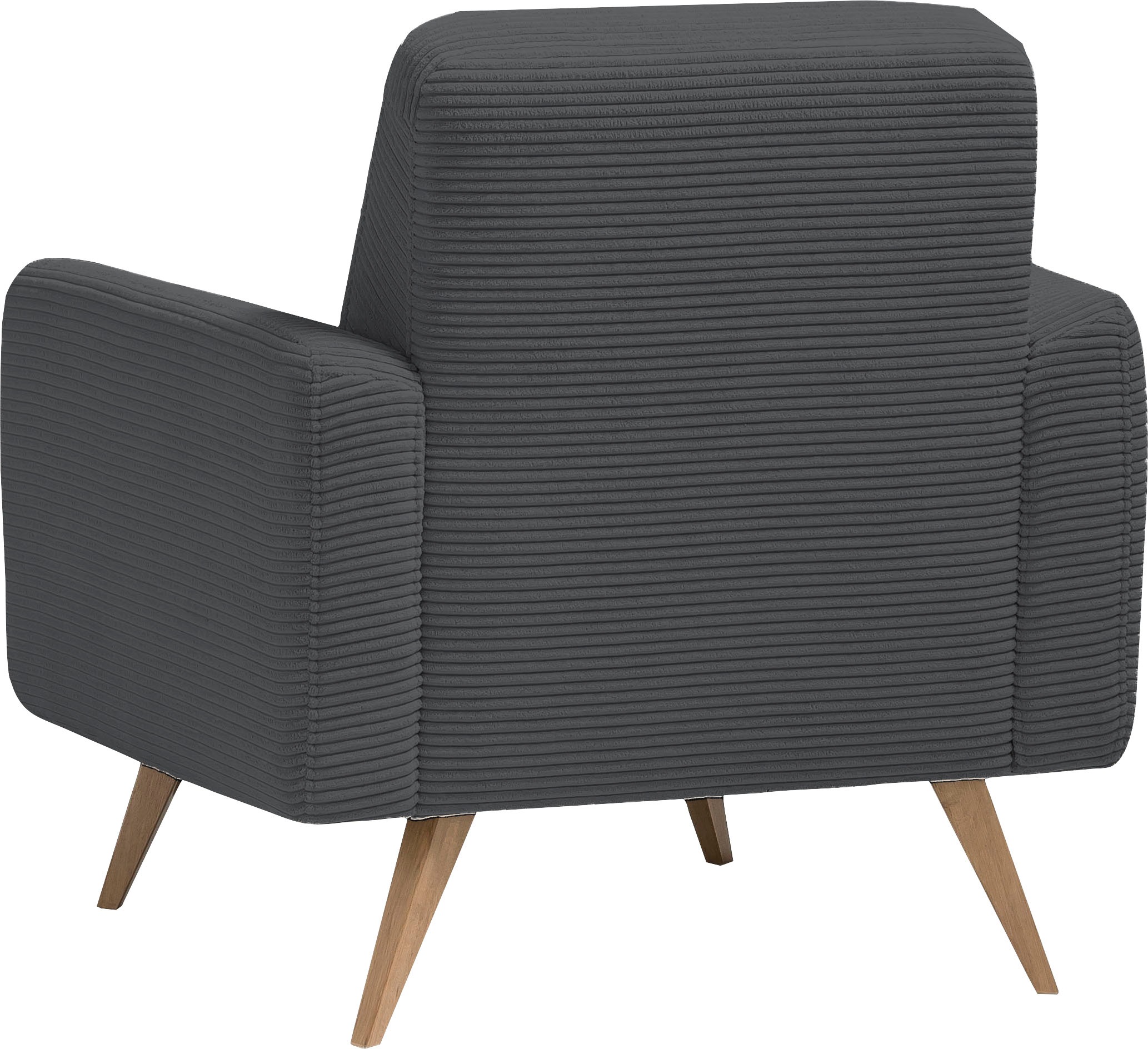exxpo - sofa fashion Sessel »Samso, Loungesessel«, elegant und bequem, aktueller Cord Bezug