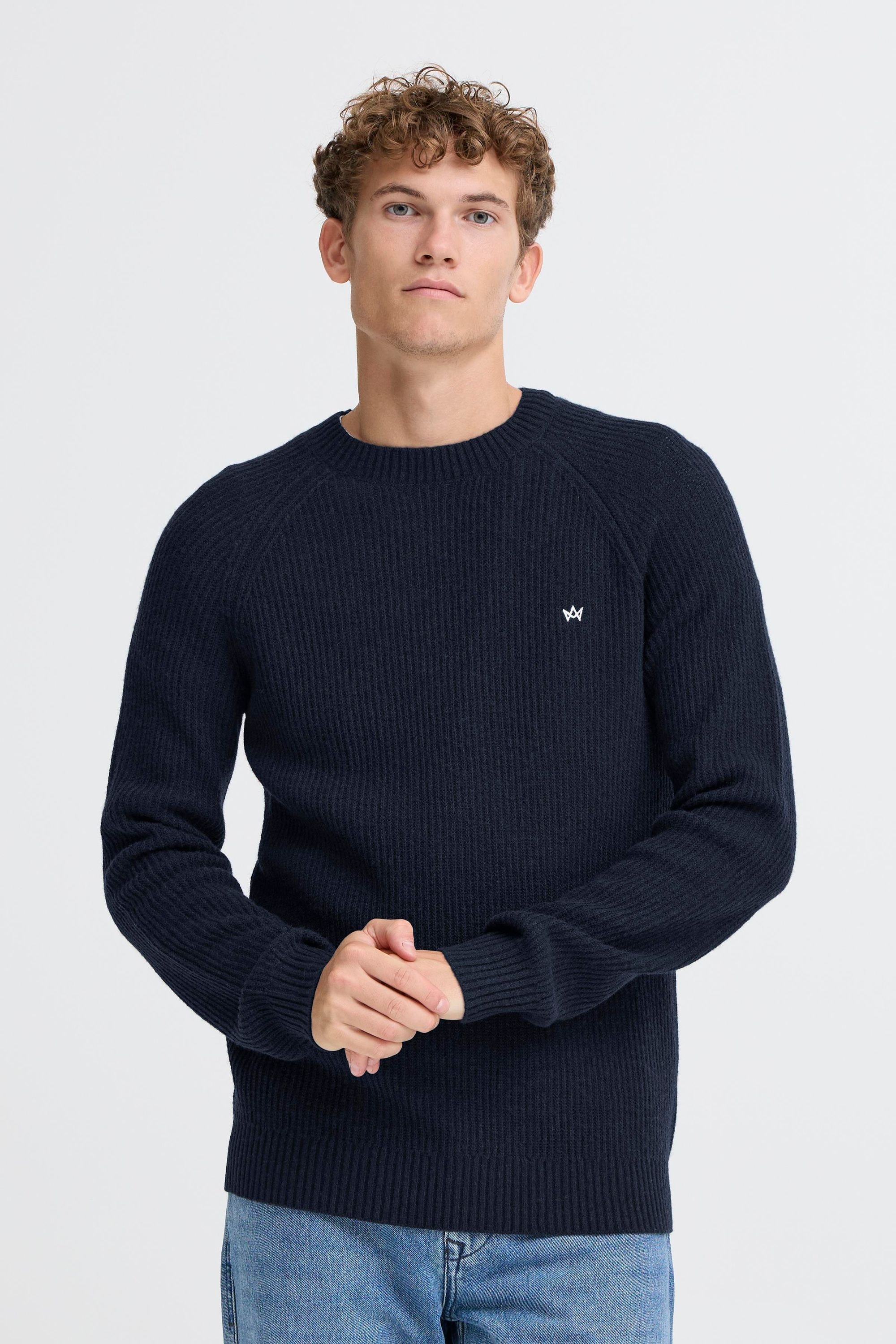 Kronstadt Strickfleece-Pullover »Strickpullover KSDoors O-neck«