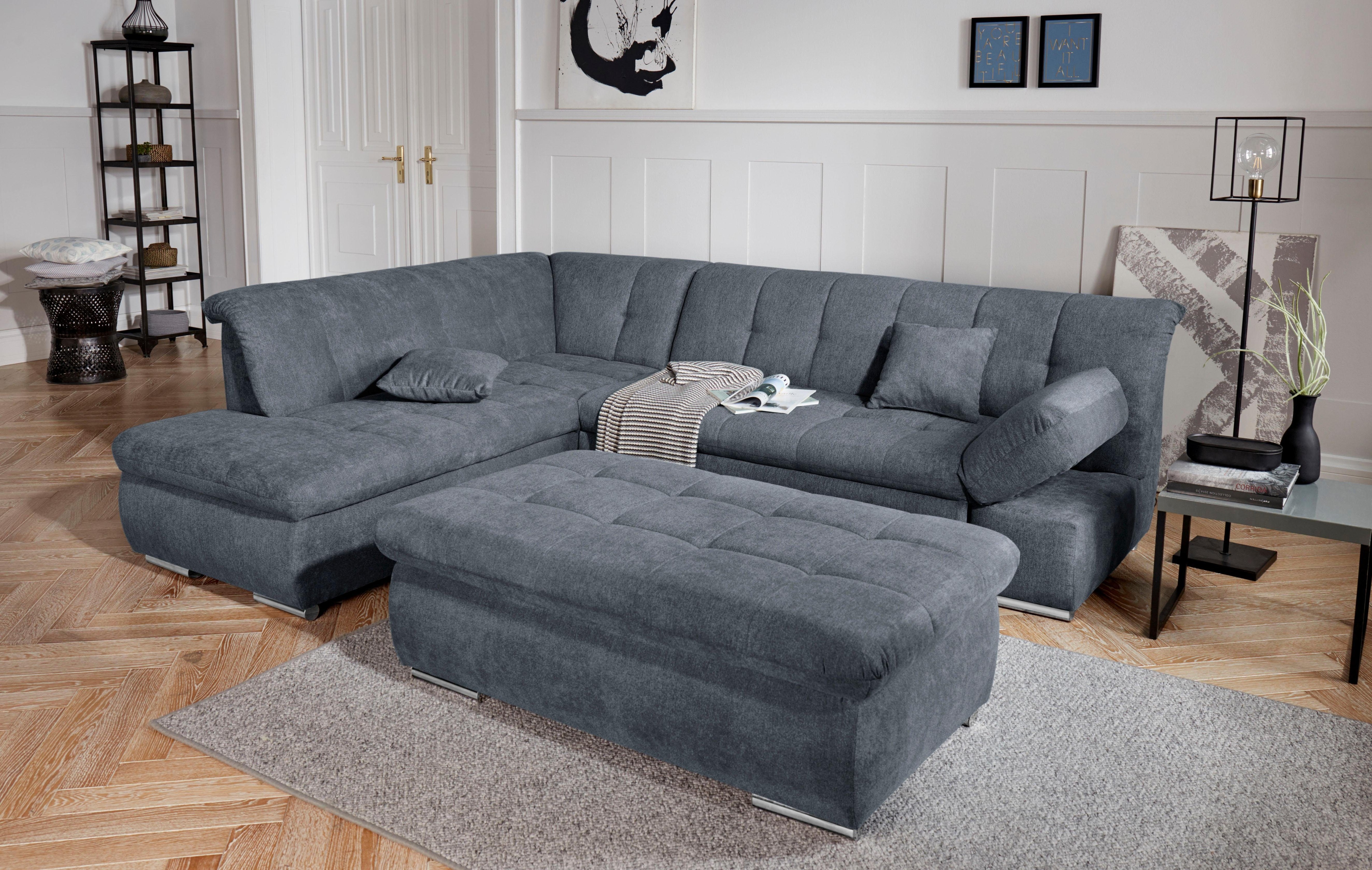 Thumbnail - DOMO collection Ecksofa "Mona L-Form bequem und komfortabel, Breite 271cm, L-Form" wahlweise mit Bett- und Armlehnfunkti...