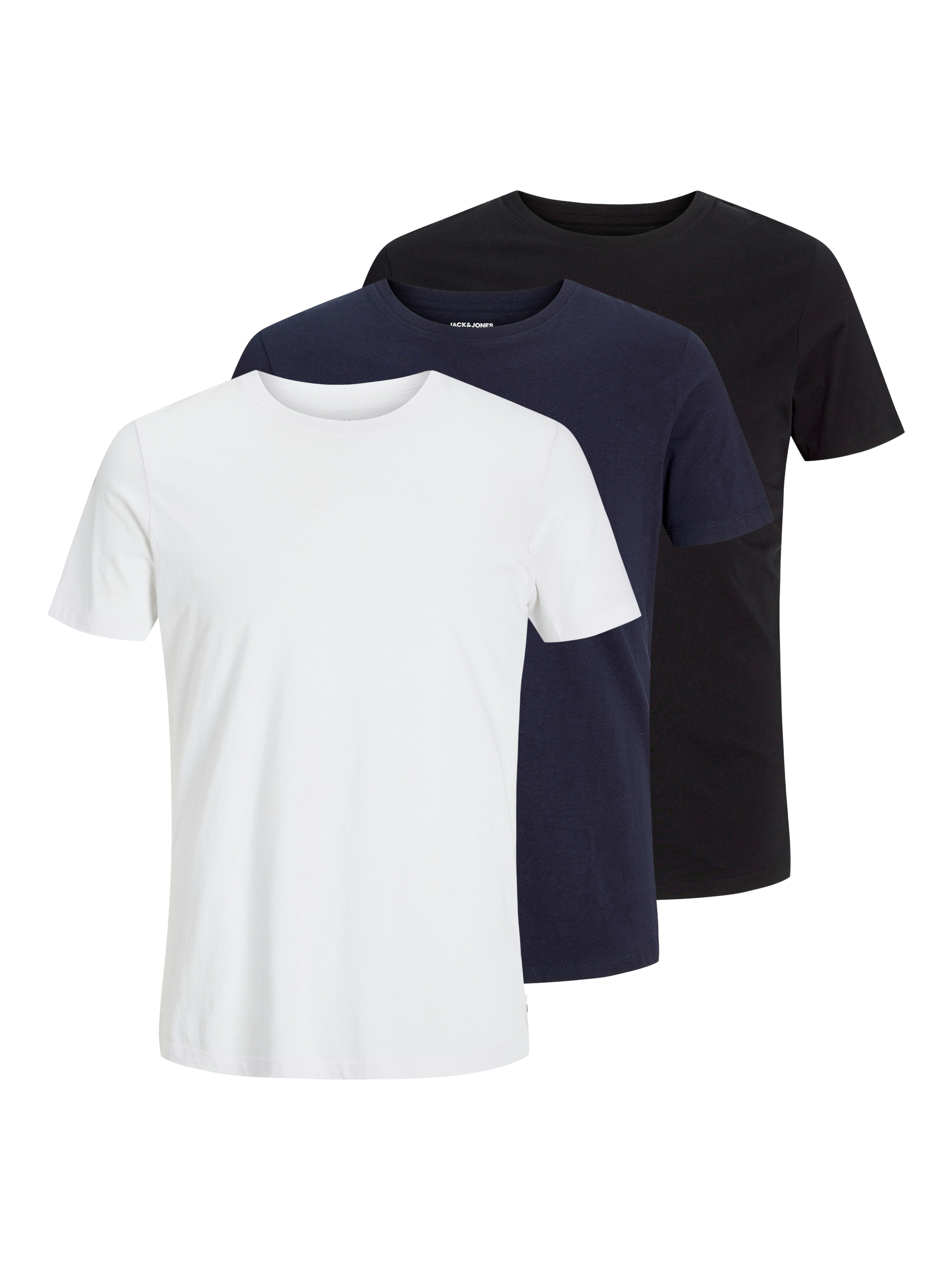 Jack & Jones Rundhalsshirt "JJEORGANIC BASIC TEE SS O-NE 3PK MP NOOS" Packu günstig online kaufen