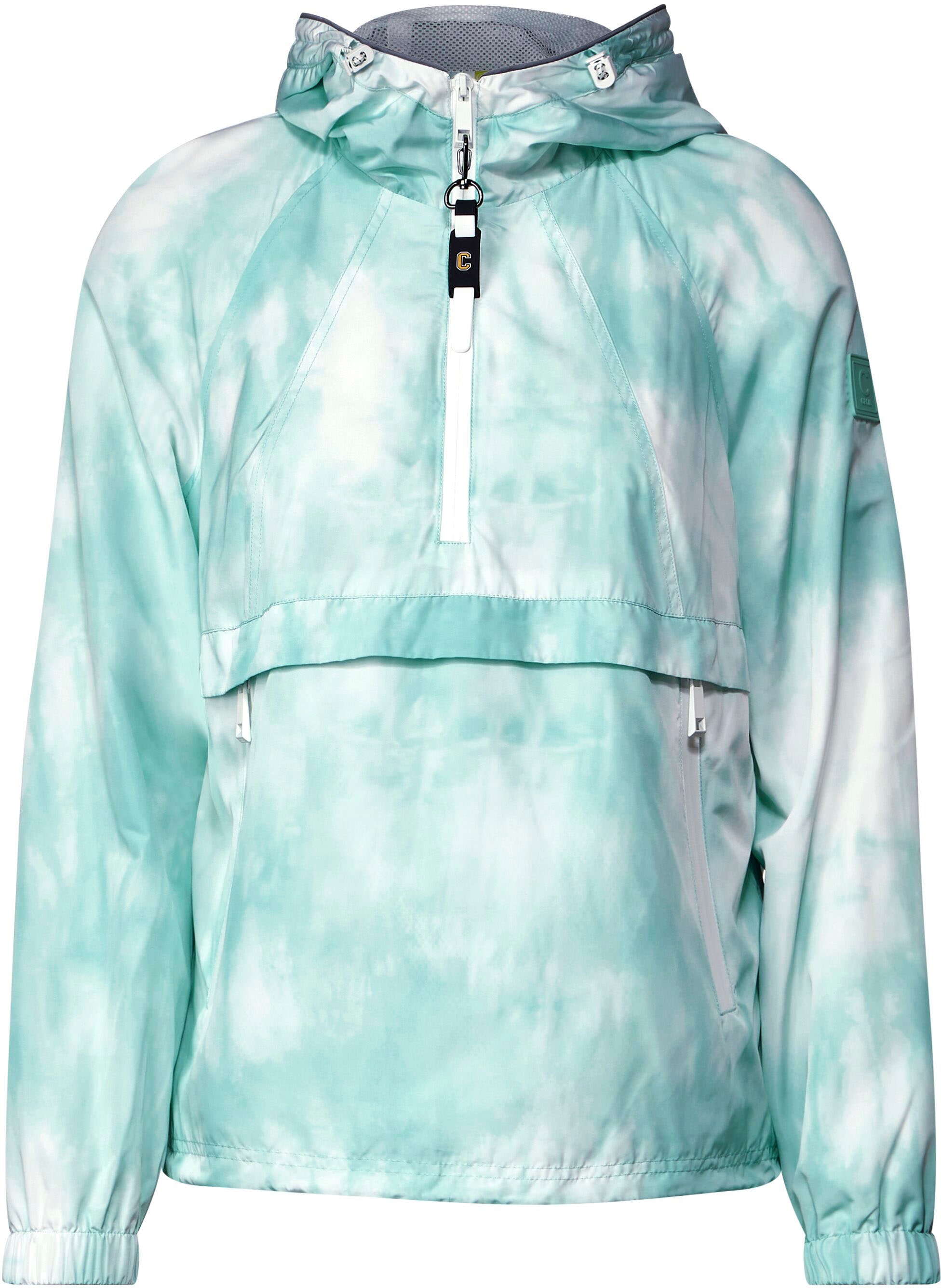 Cecil Windbreaker, mit Kapuze, in Tie-Dye-Optik