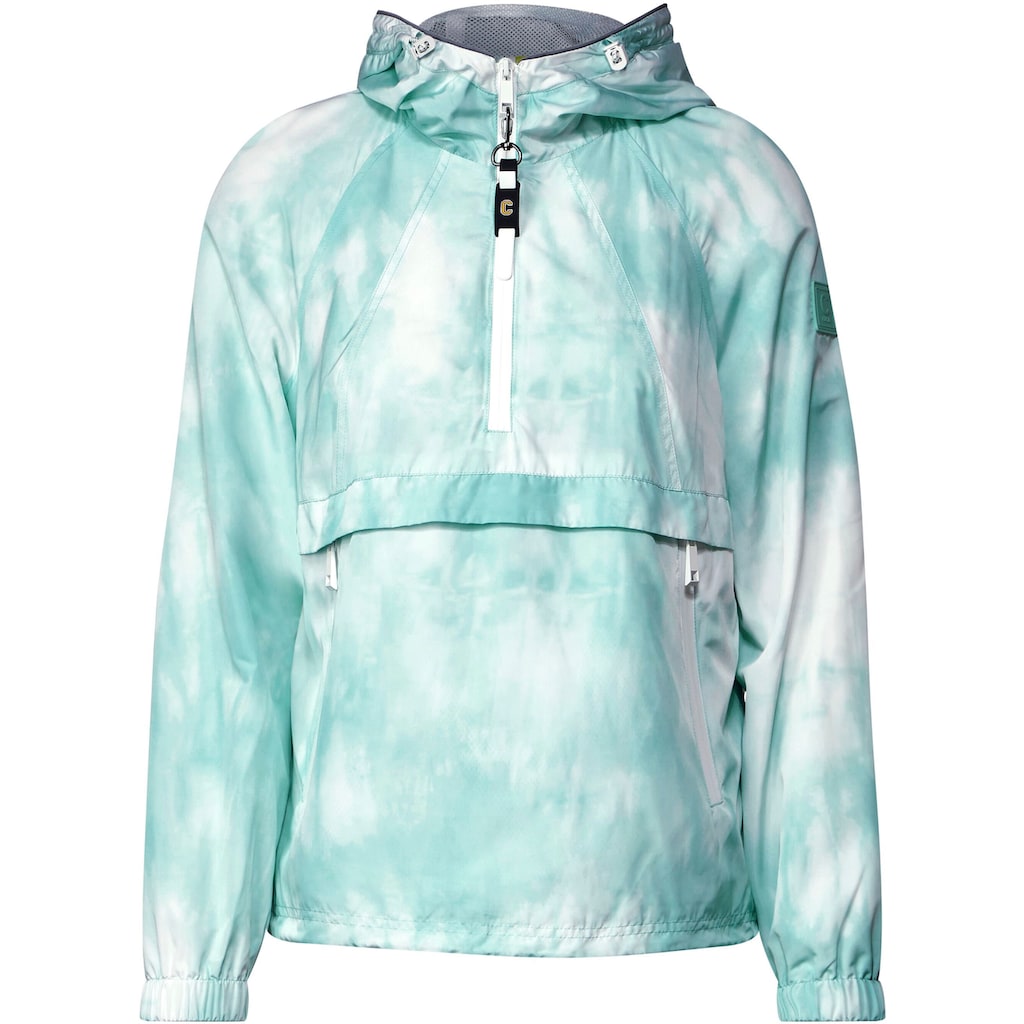 Cecil Windbreaker, mit Kapuze, in Tie-Dye-Optik