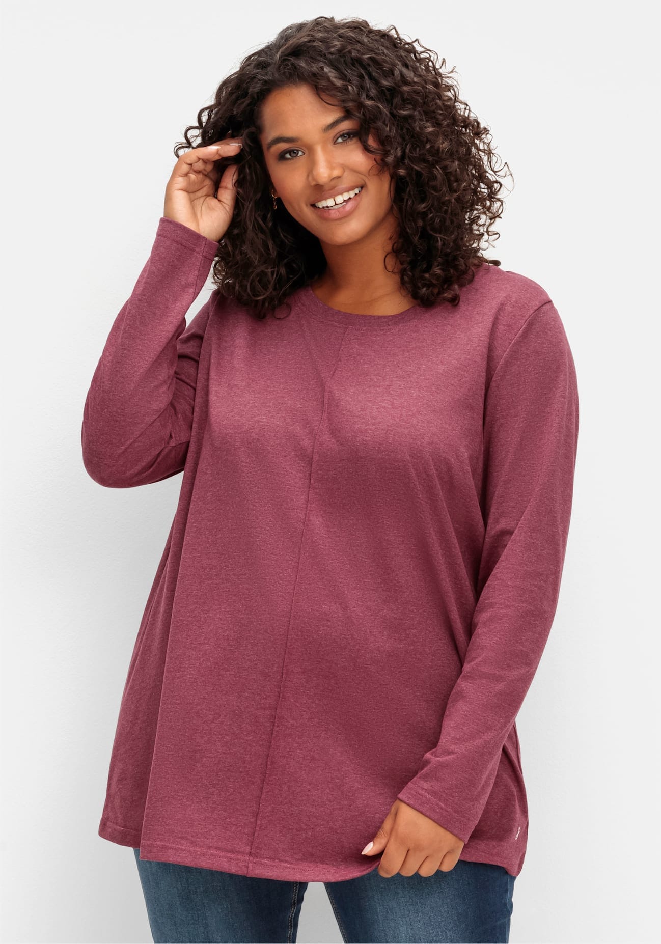 Sheego Langarmshirt "Langarmshirt" 1 Stk.