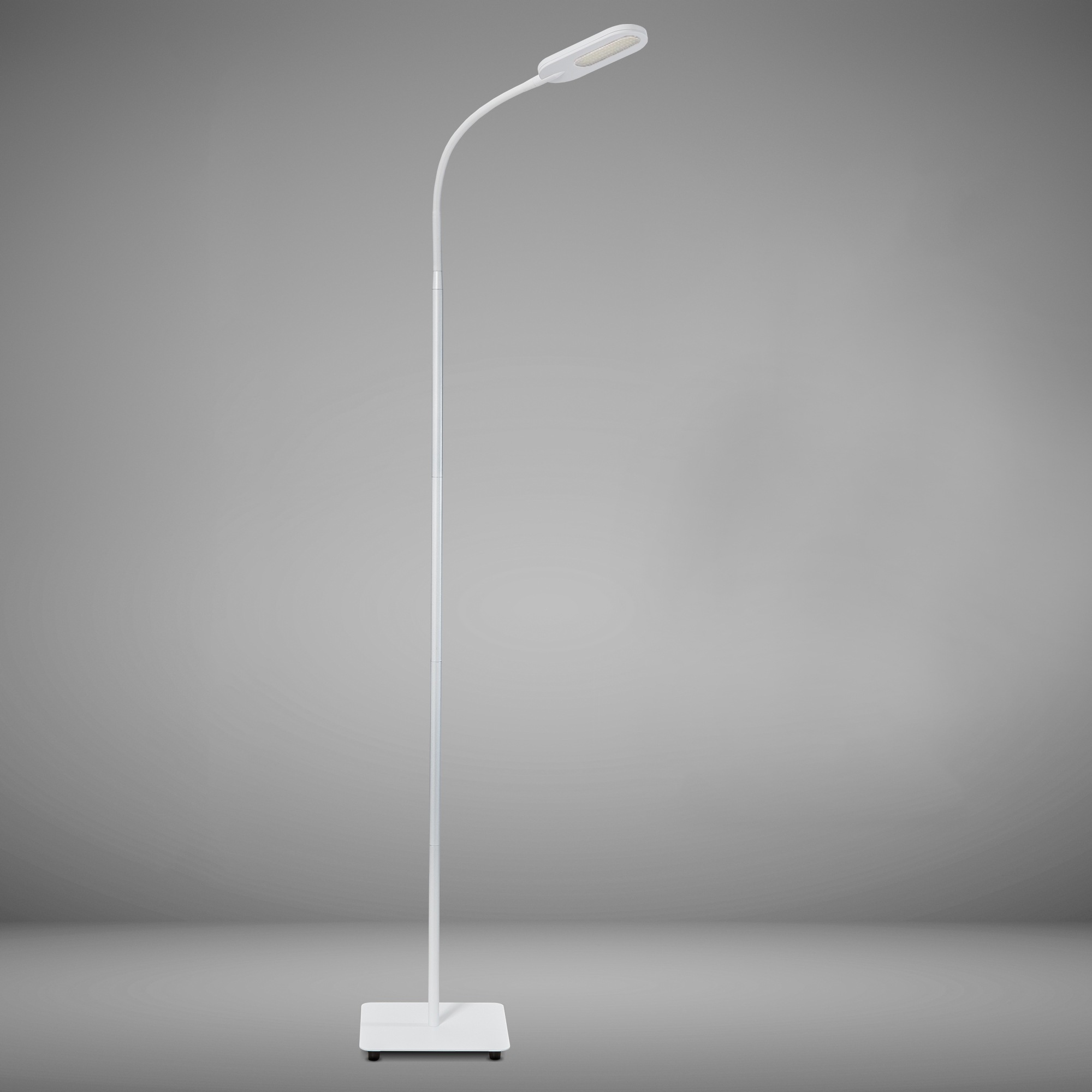 B.K.Licht LED Stehlampe, 1 flammig, Leuchtmittel LED-Board | LED fest integriert, LED Stehleuchte dimmbar schwenkbar inkl. 8W 600lm Memory & Touch weiß