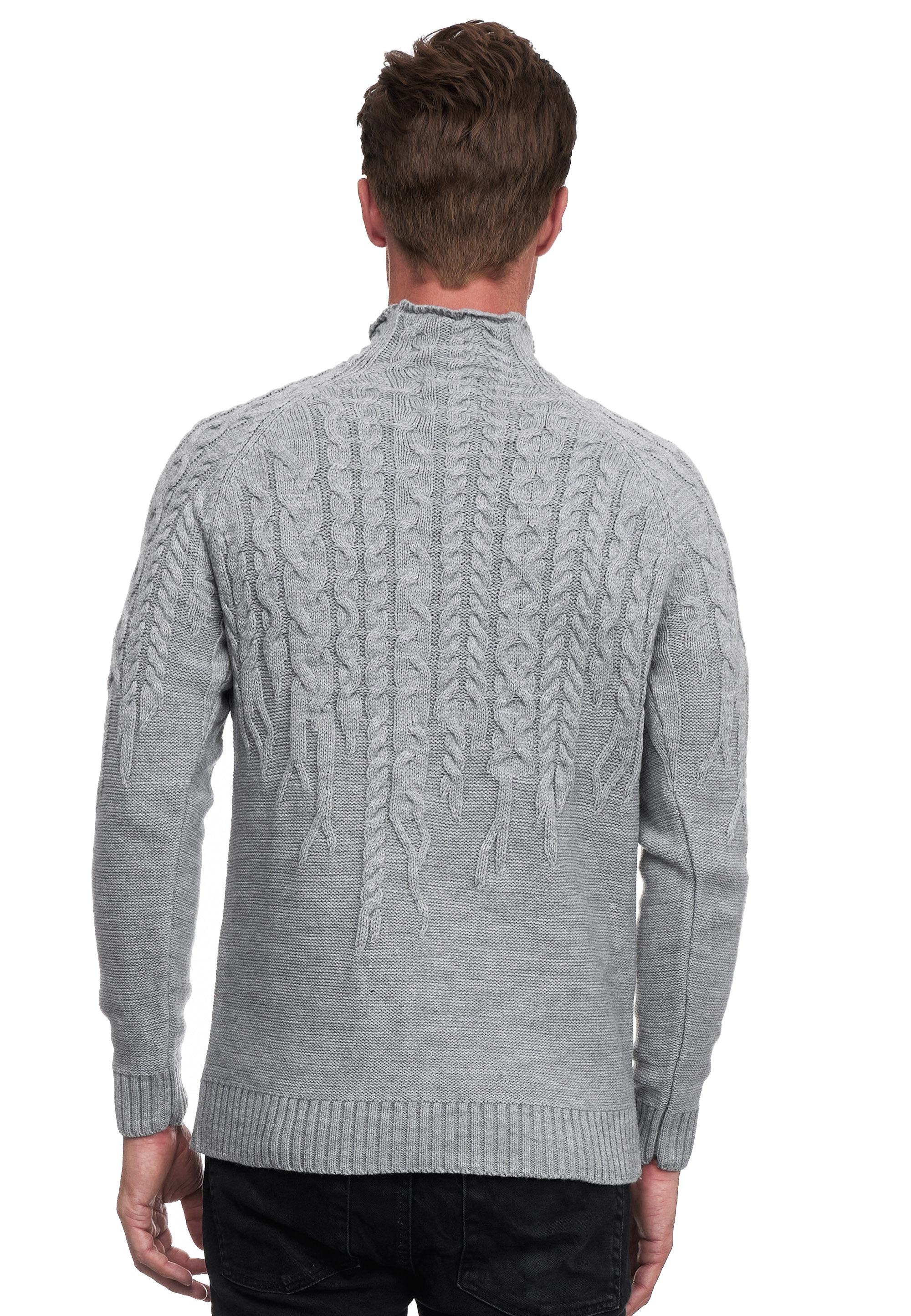 Rusty Neal Strickpullover, mit modischen Zopfmustern