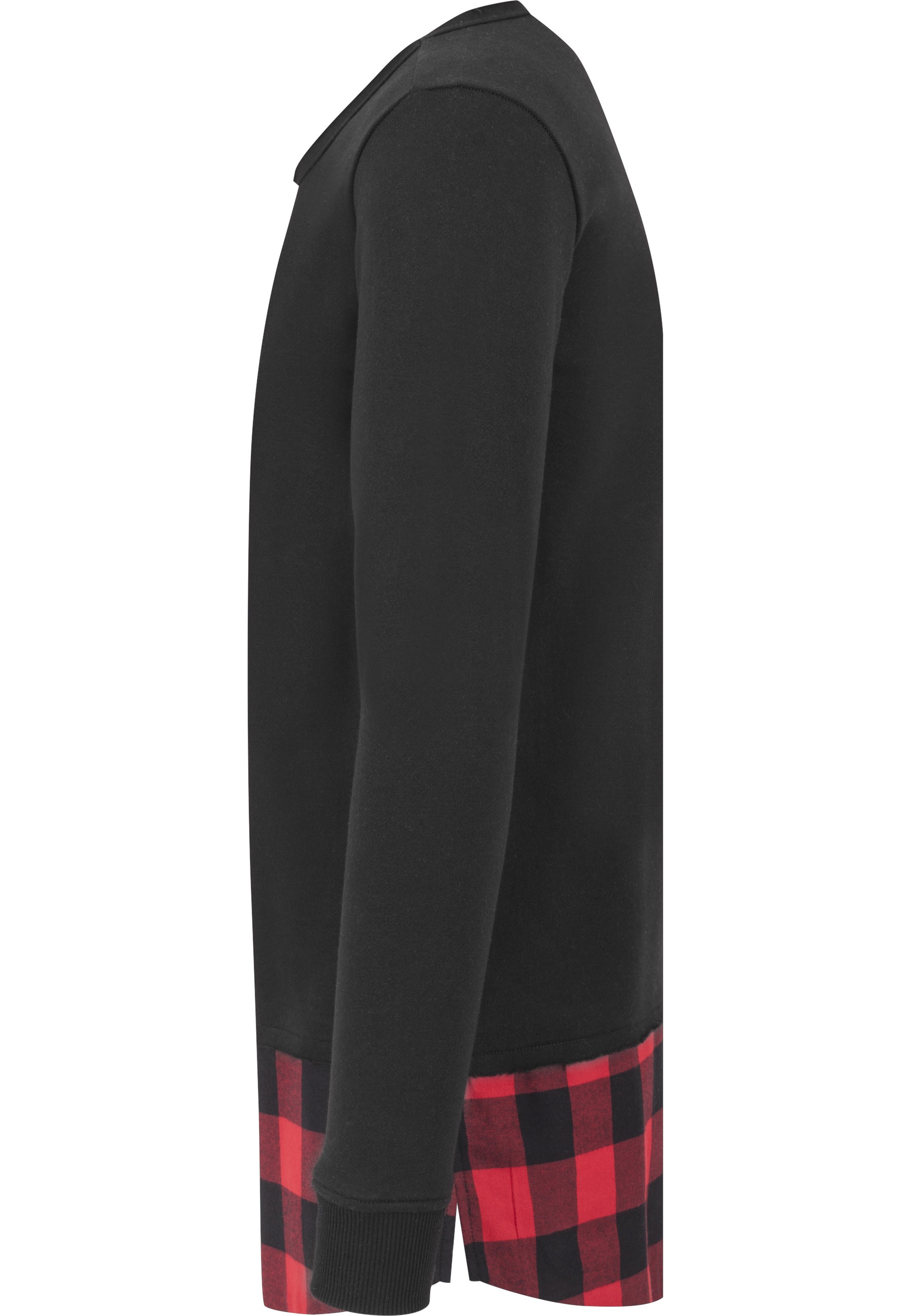 Thumbnail - URBAN CLASSICS Sweatshirt "Urban Classics Herren Long Flanell Bottom Open Edge Crewneck", 1 Stk.