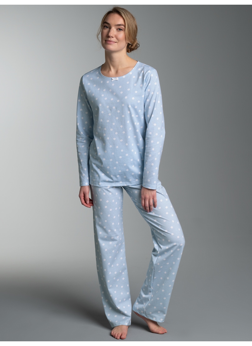 Trigema Schlafanzug "TRIGEMA Pyjama mit Allover "Punkt" Muster" 1 günstig online kaufen