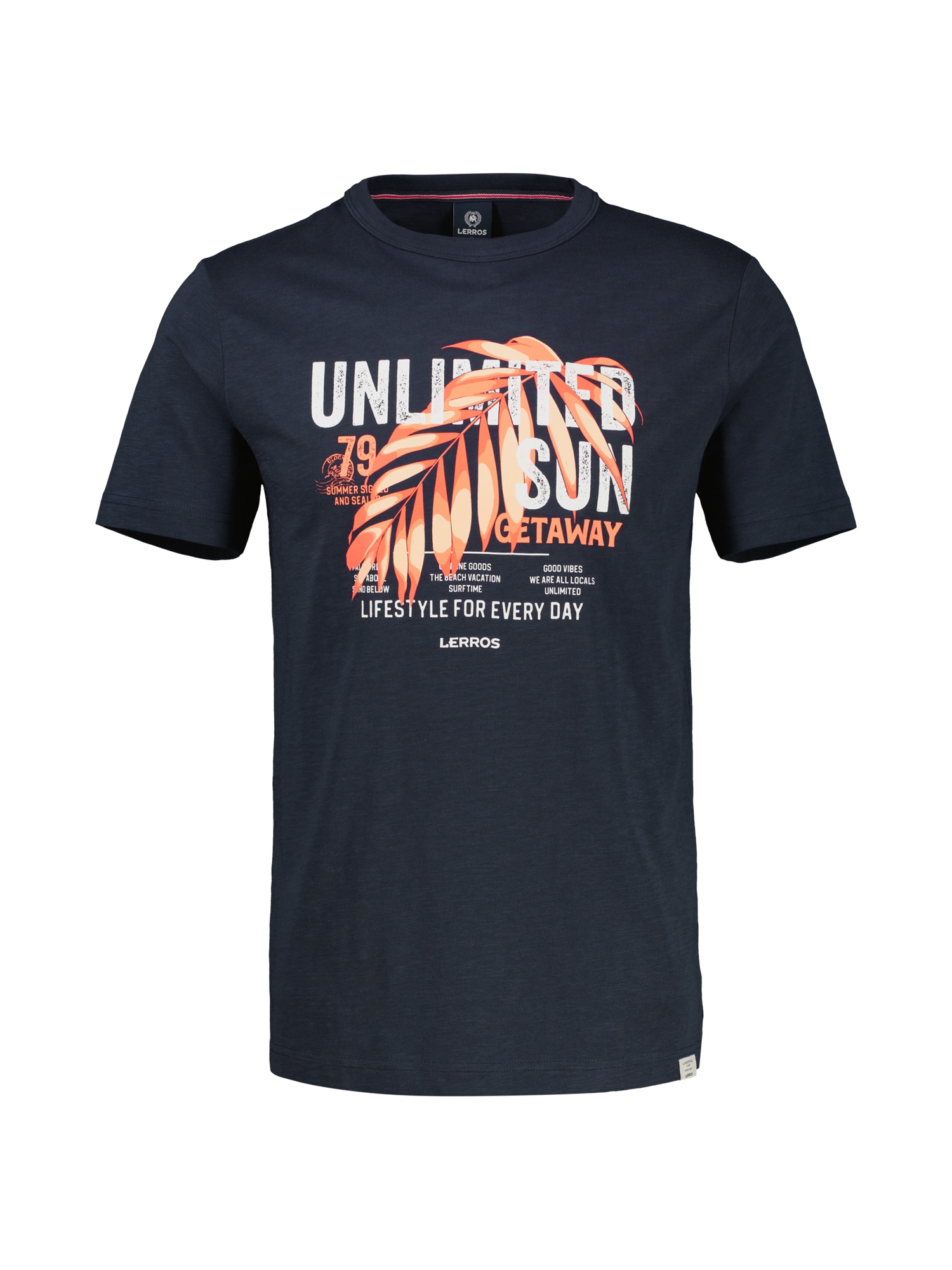 LERROS T-Shirt »LERROS Herren T-Shirt mit Brustprint«