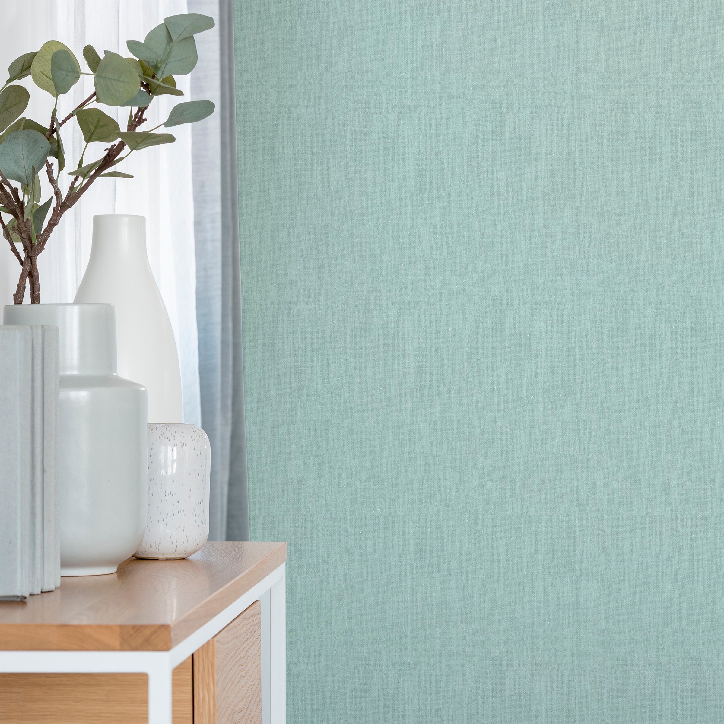 Superfresco Easy Vliestapete »Lynn Glitter Grun«, unifarben, uni