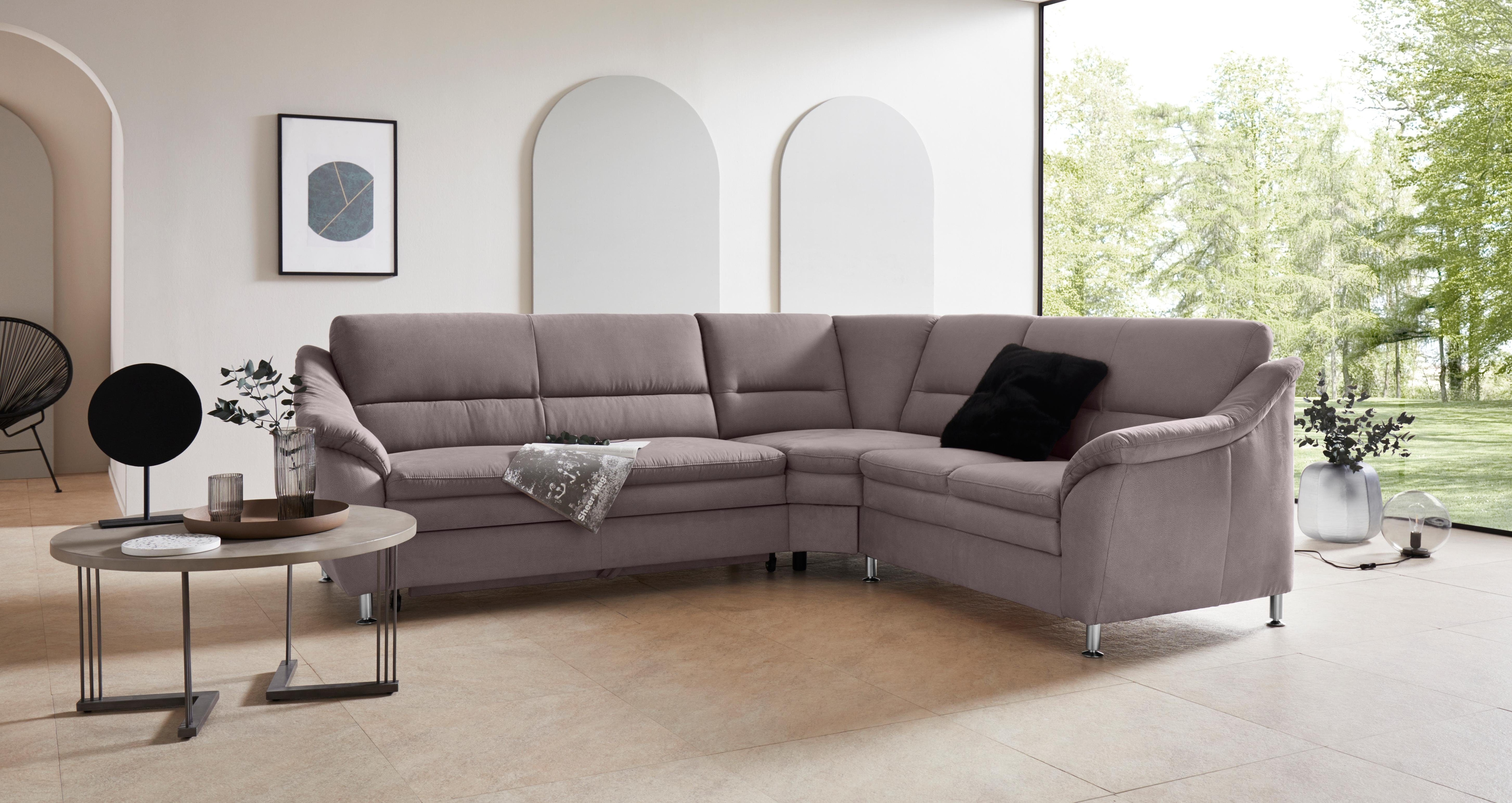 OTTO home Ecksofa "Cardoso L-Form" mit Trapezecke für mehr Sitzkomfort, wahlweise auch mit Schlaffunktion