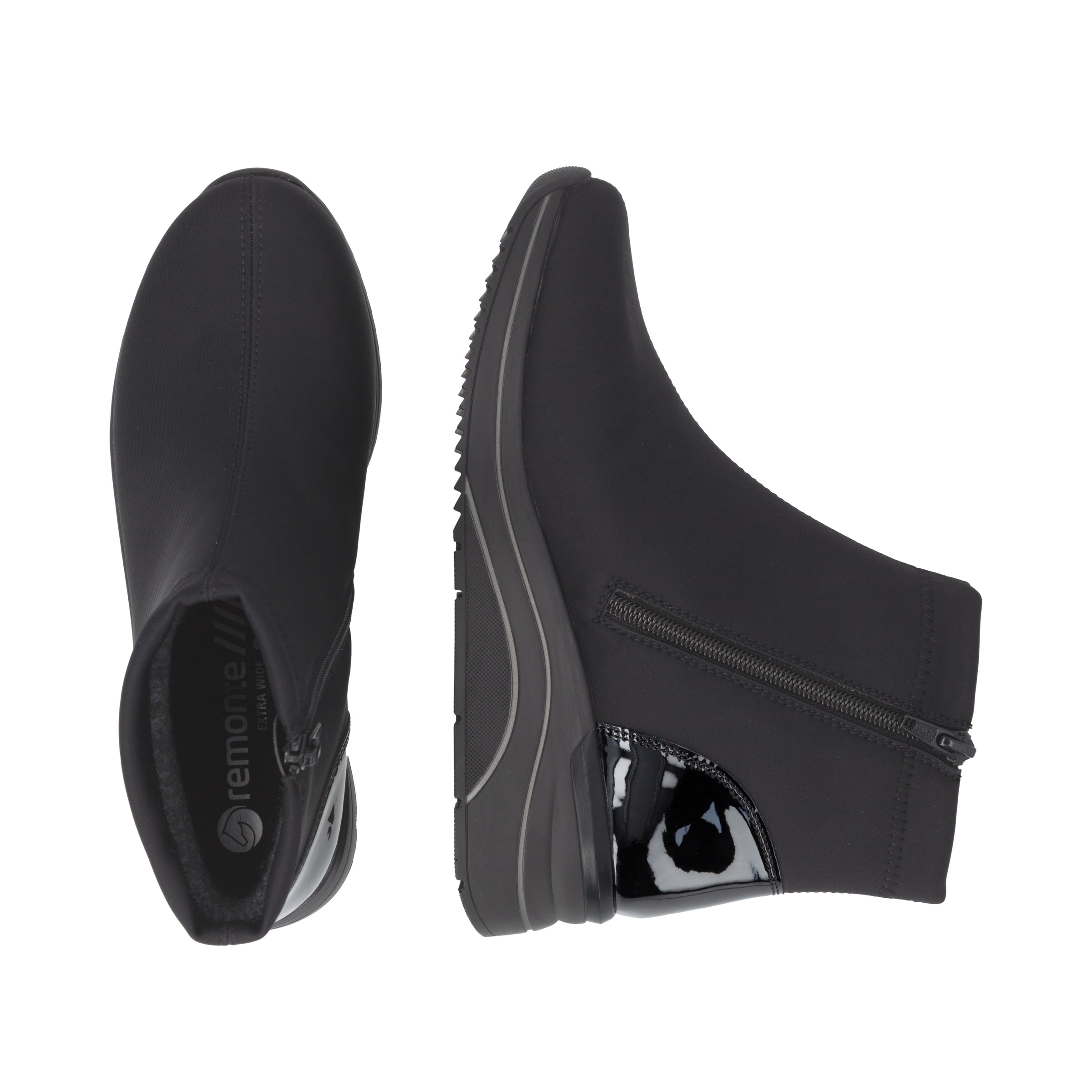 Remonte Keilstiefelette  Reißverschluss-Boots mit wasserabweisender TEX-Membrane