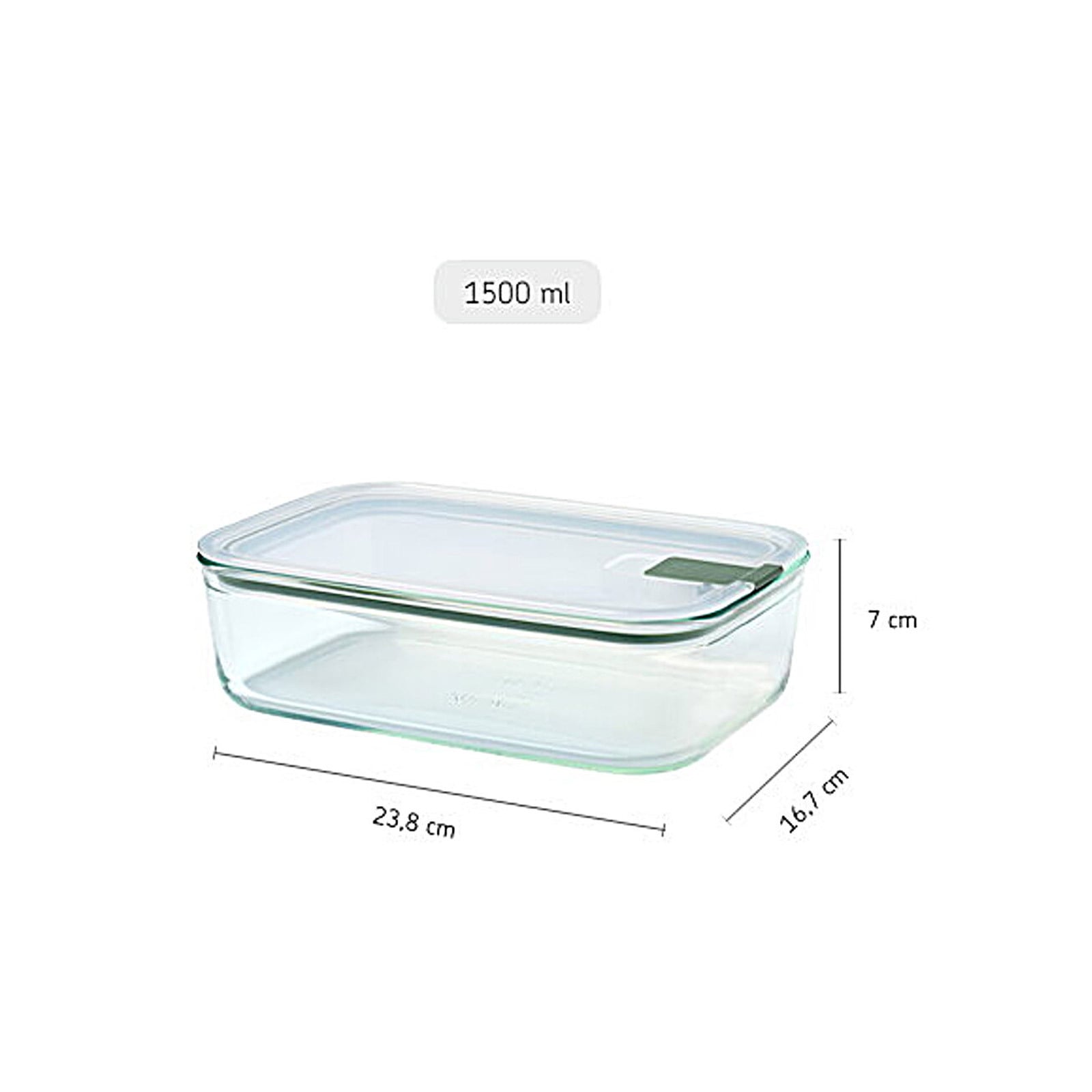 Mepal Frischhaltedose »Frischhaltedose EasyClip 1500 ml mint«, (1 tlg.)