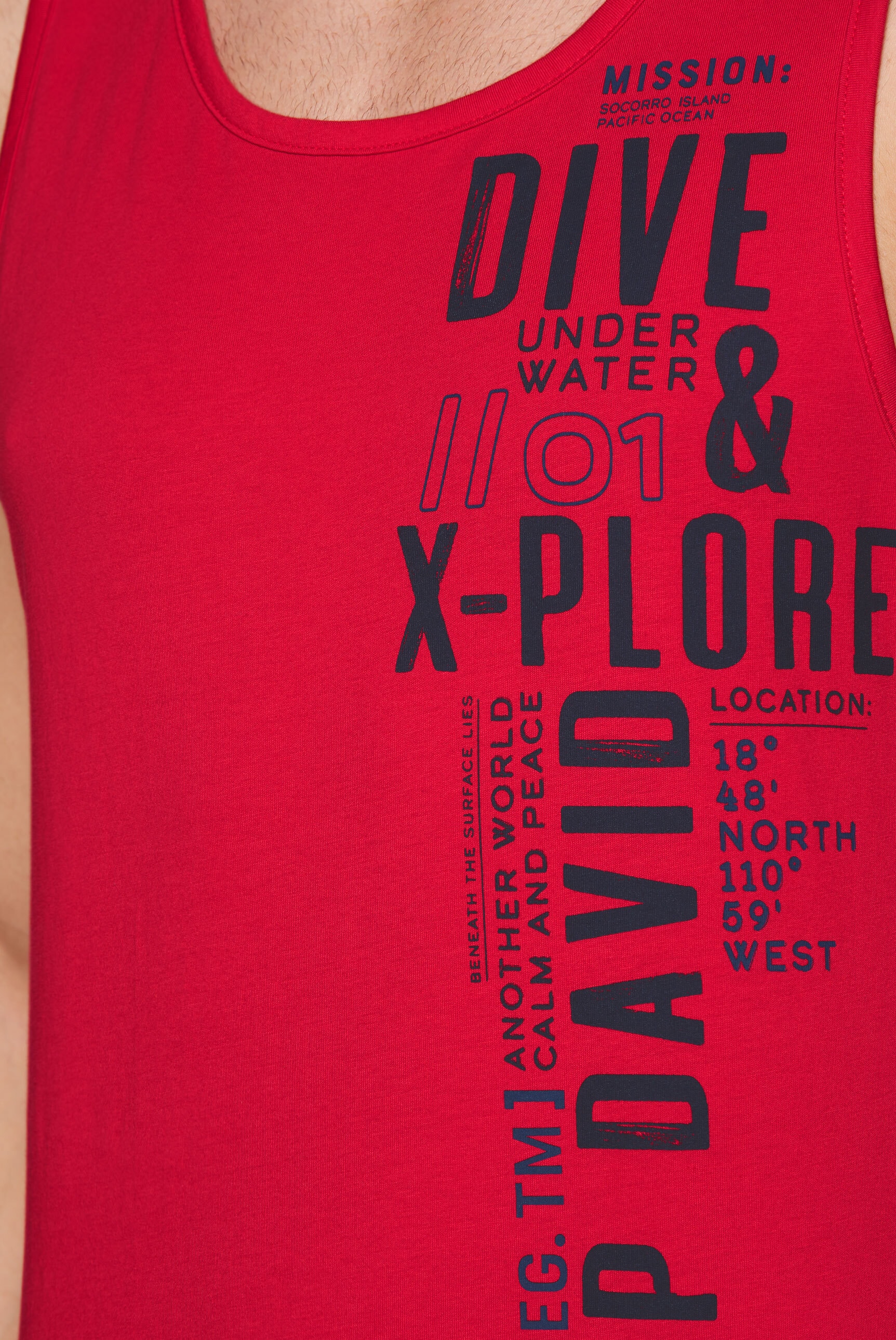 CAMP DAVID Tanktop, aus Baumwolle