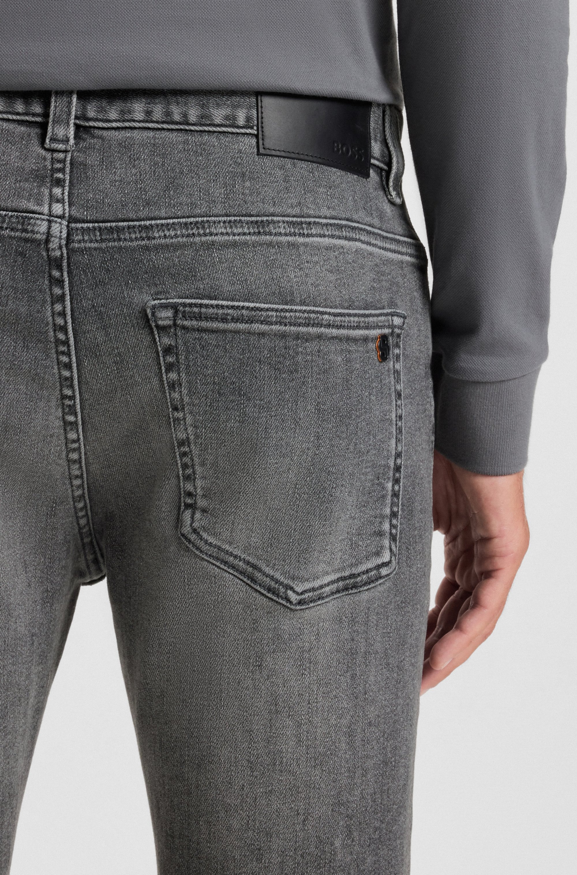 BOSS ORANGE Slim-fit-Jeans »Delaware«, slim fit, mittlere Bundhöhe, schmaler Beinverlauf