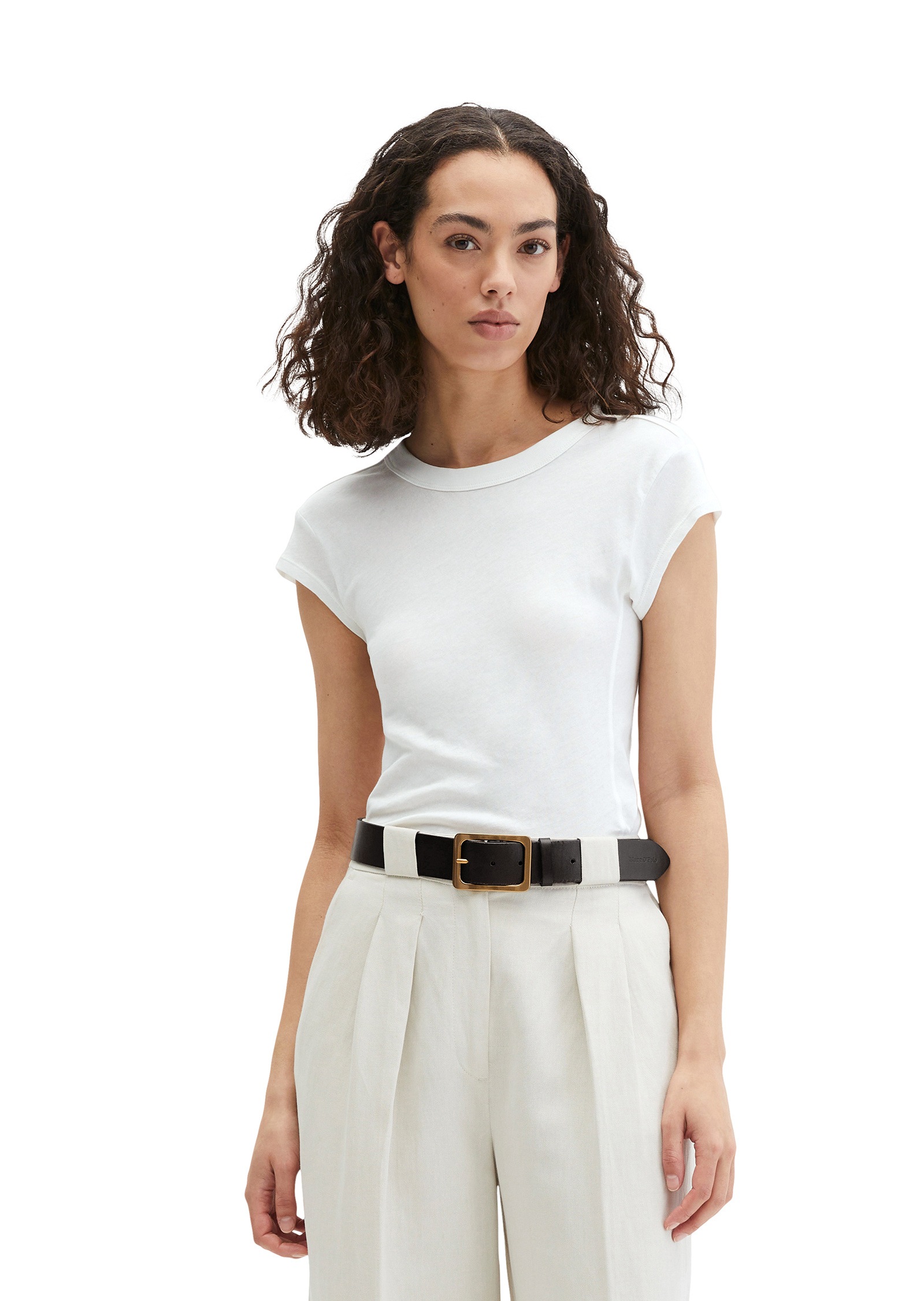 MARC O'POLO Women's T-Shirt Grey White Size S 5