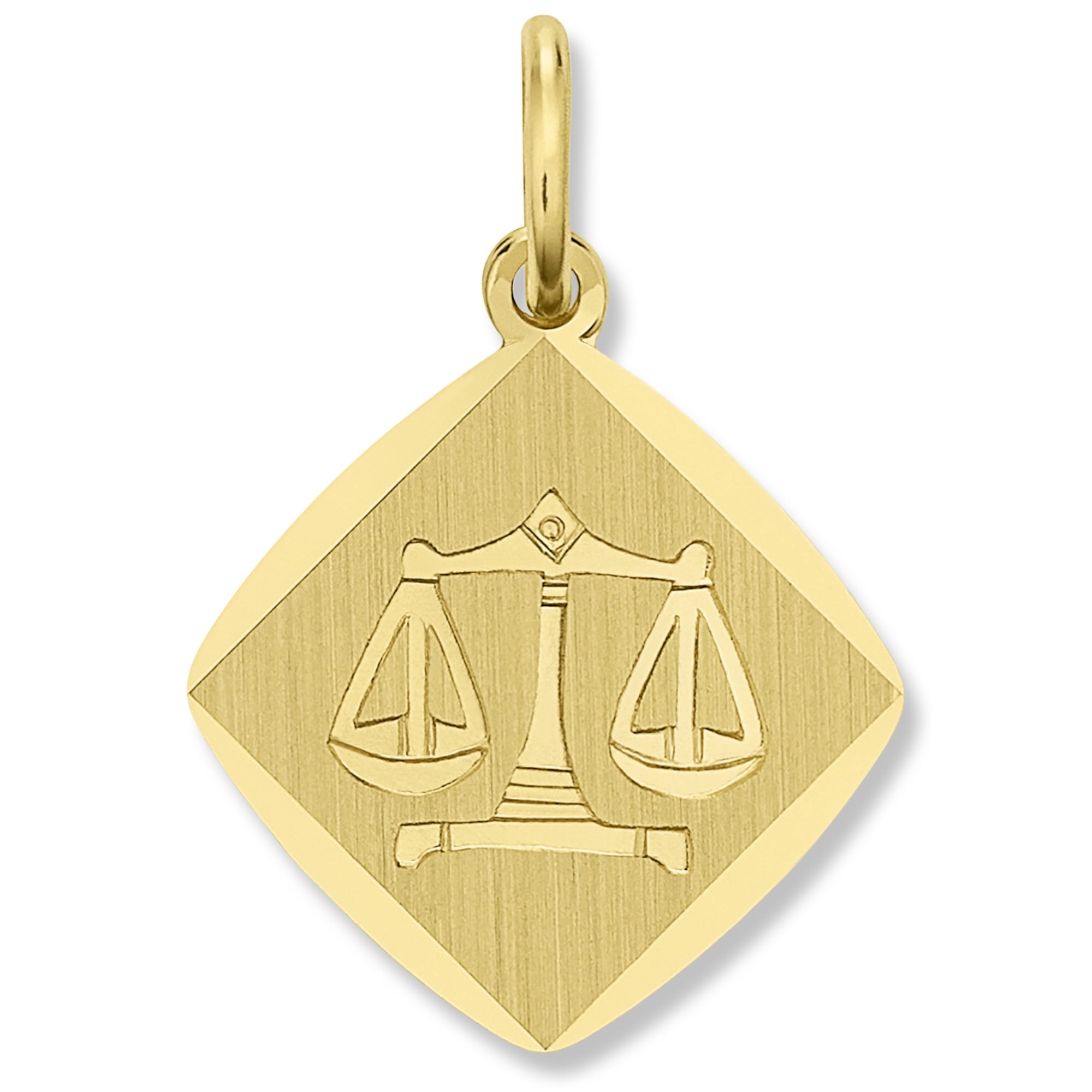 ONE ELEMENT Damen Sternzeichenanhänger "Waage Sternzeichen Anhänger aus 333 Gelbgold", Waage, Gelbgold 333 Gold, gold, Gelbgold 333, Gold,